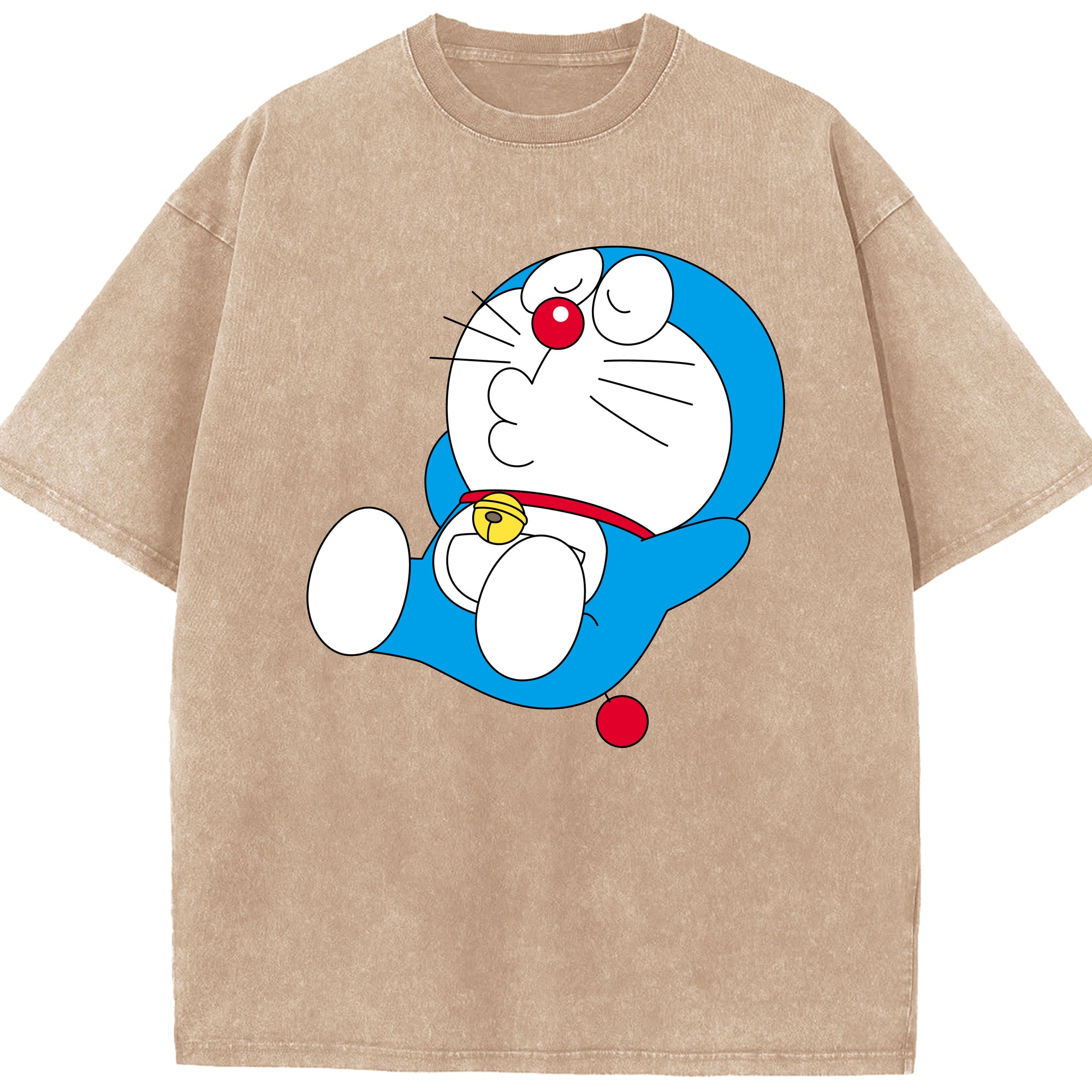 （画像用） ドラえもん Doraemon 綿100% ヴィンテージ風 半袖Tシャツ（フロントプリント）