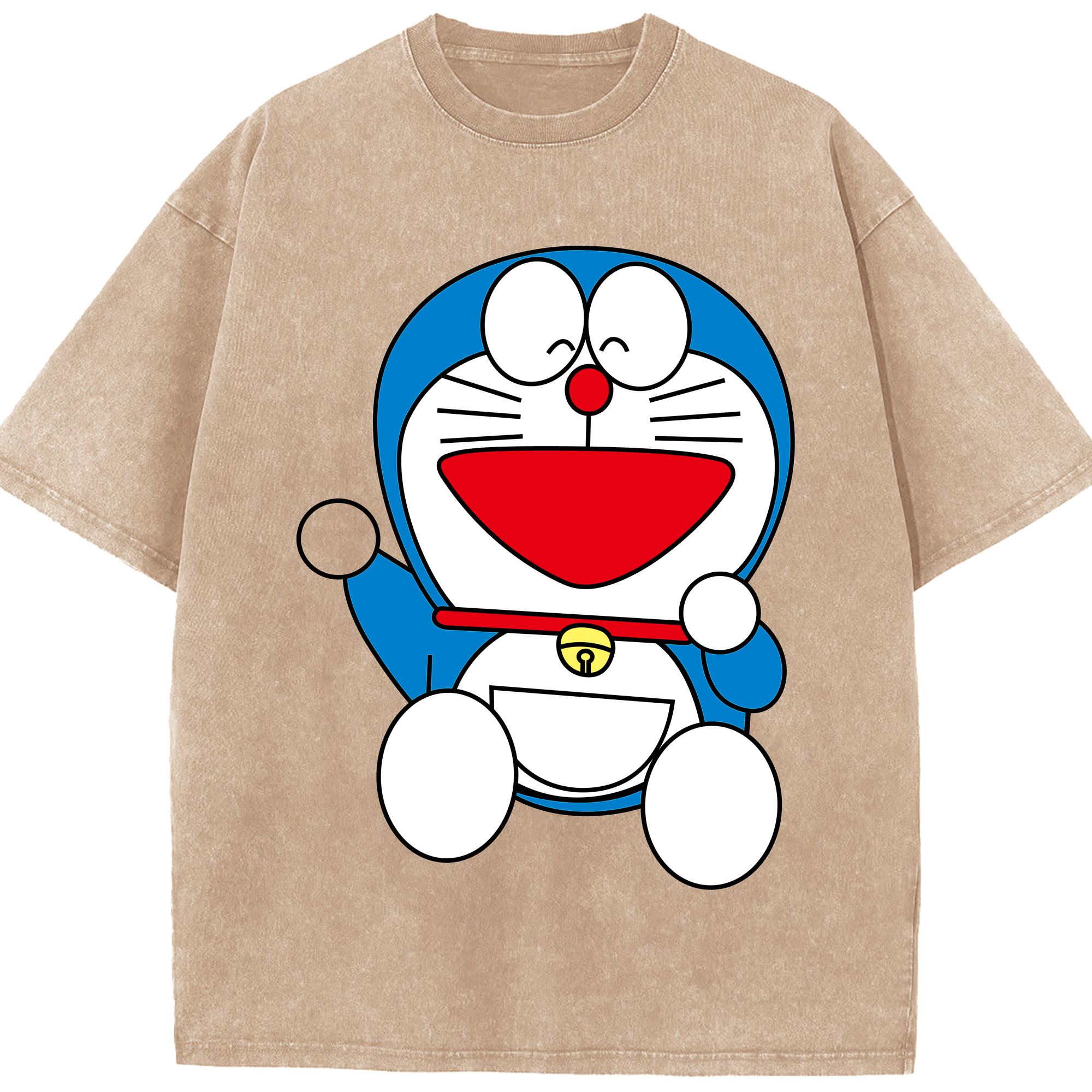（画像用） ドラえもん Doraemon 綿100% ヴィンテージ風 半袖Tシャツ（フロントプリント）