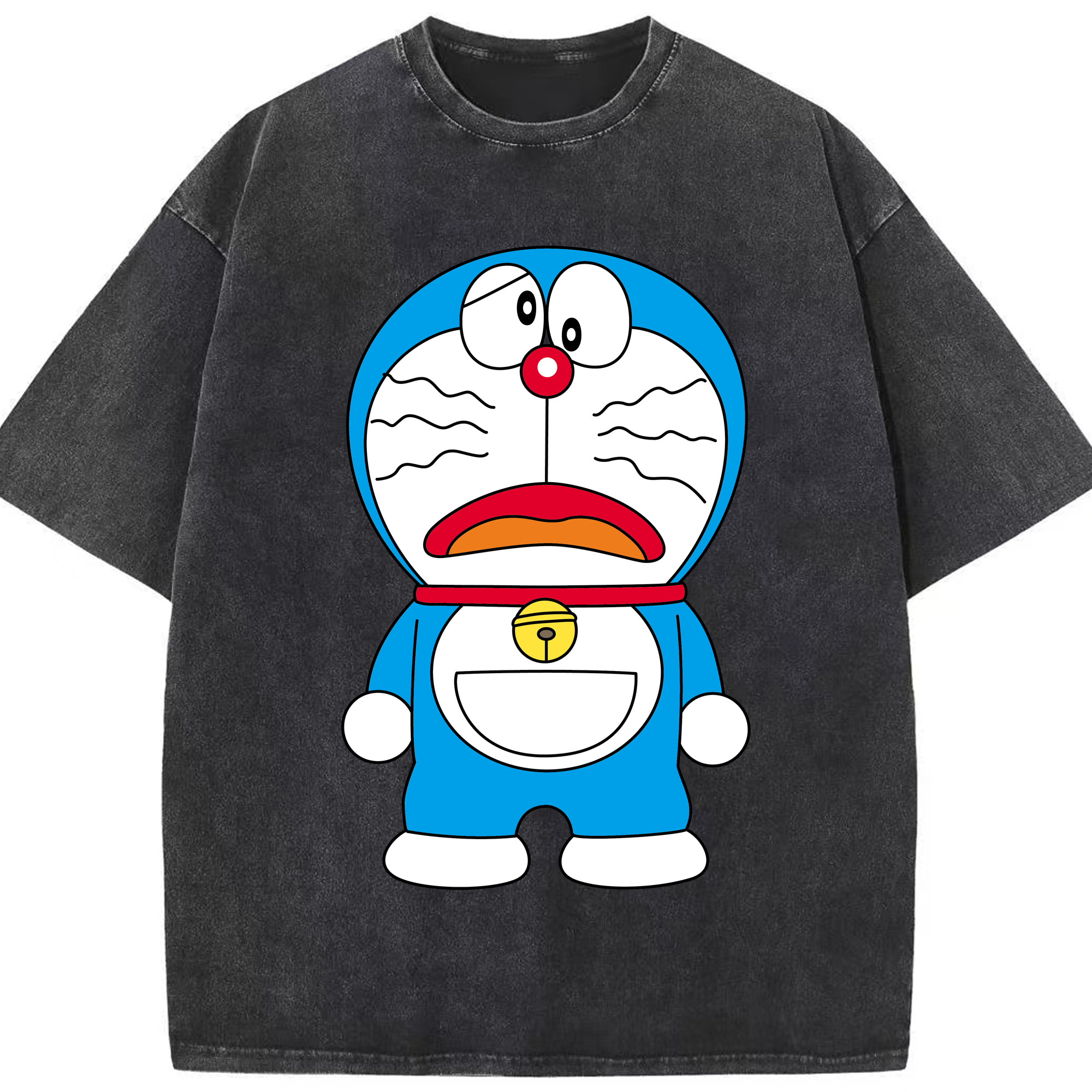 （画像用） ドラえもん Doraemon 綿100% ヴィンテージ風 半袖Tシャツ（フロントプリント）