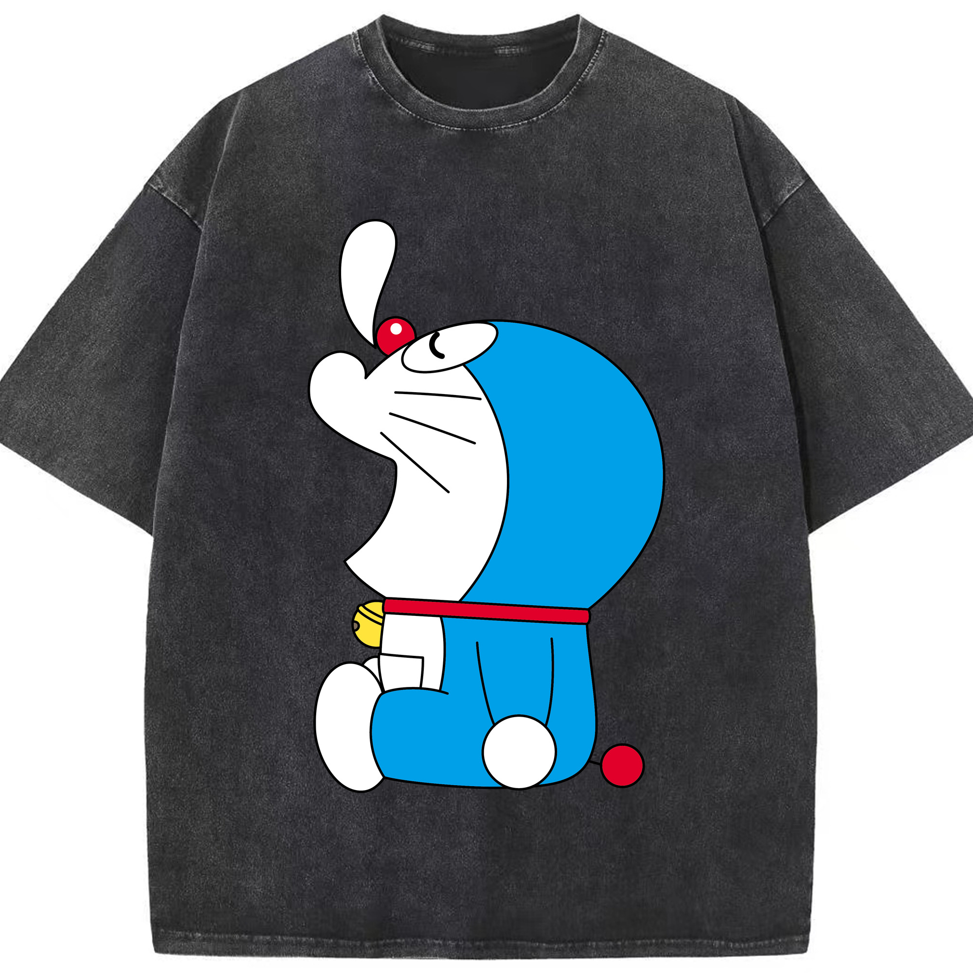 （画像用） ドラえもん Doraemon 綿100% ヴィンテージ風 半袖Tシャツ（フロントプリント）