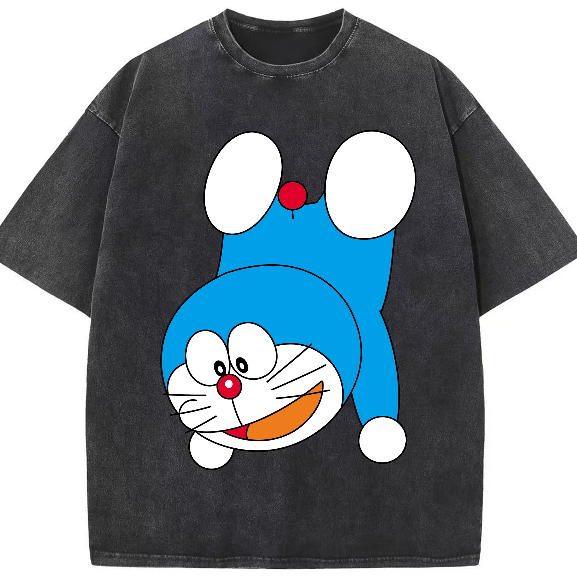 （画像用） ドラえもん Doraemon 綿100% ヴィンテージ風 半袖Tシャツ（フロントプリント）