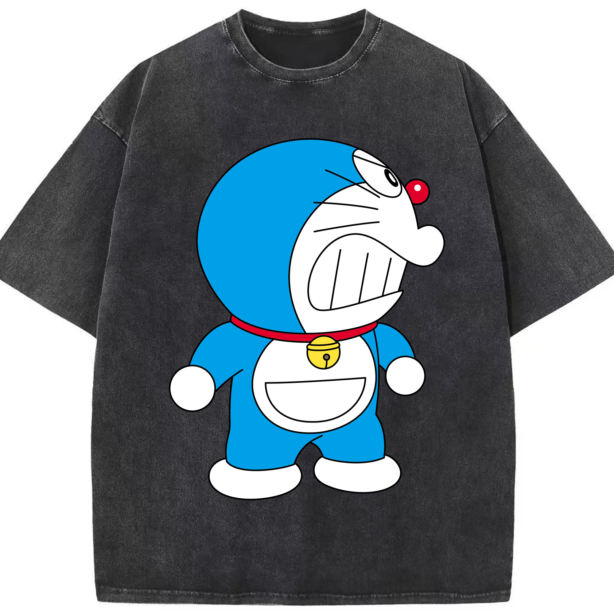 （画像用） ドラえもん Doraemon 綿100% ヴィンテージ風 半袖Tシャツ（フロントプリント）