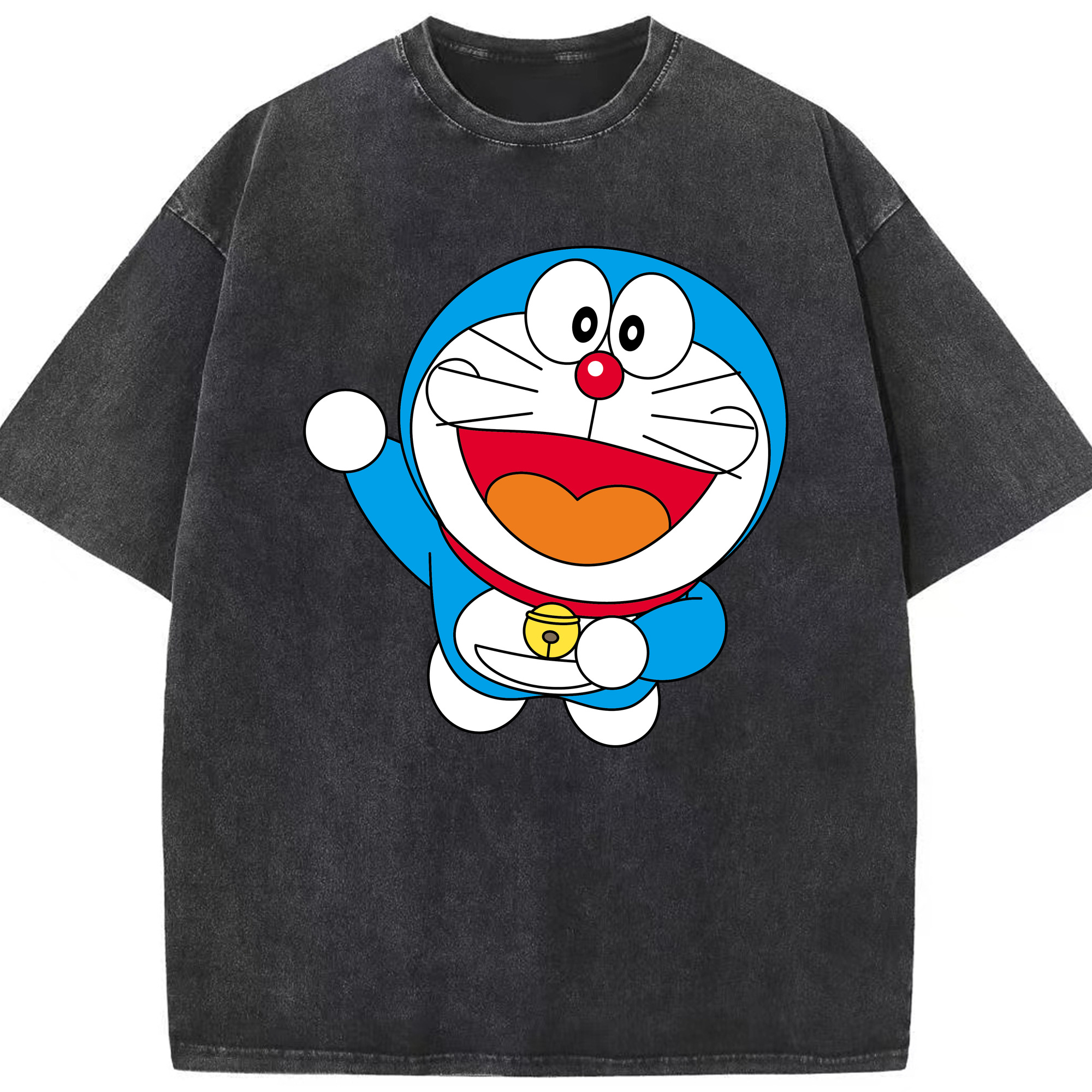 （画像用） ドラえもん Doraemon 綿100% ヴィンテージ風 半袖Tシャツ（フロントプリント）