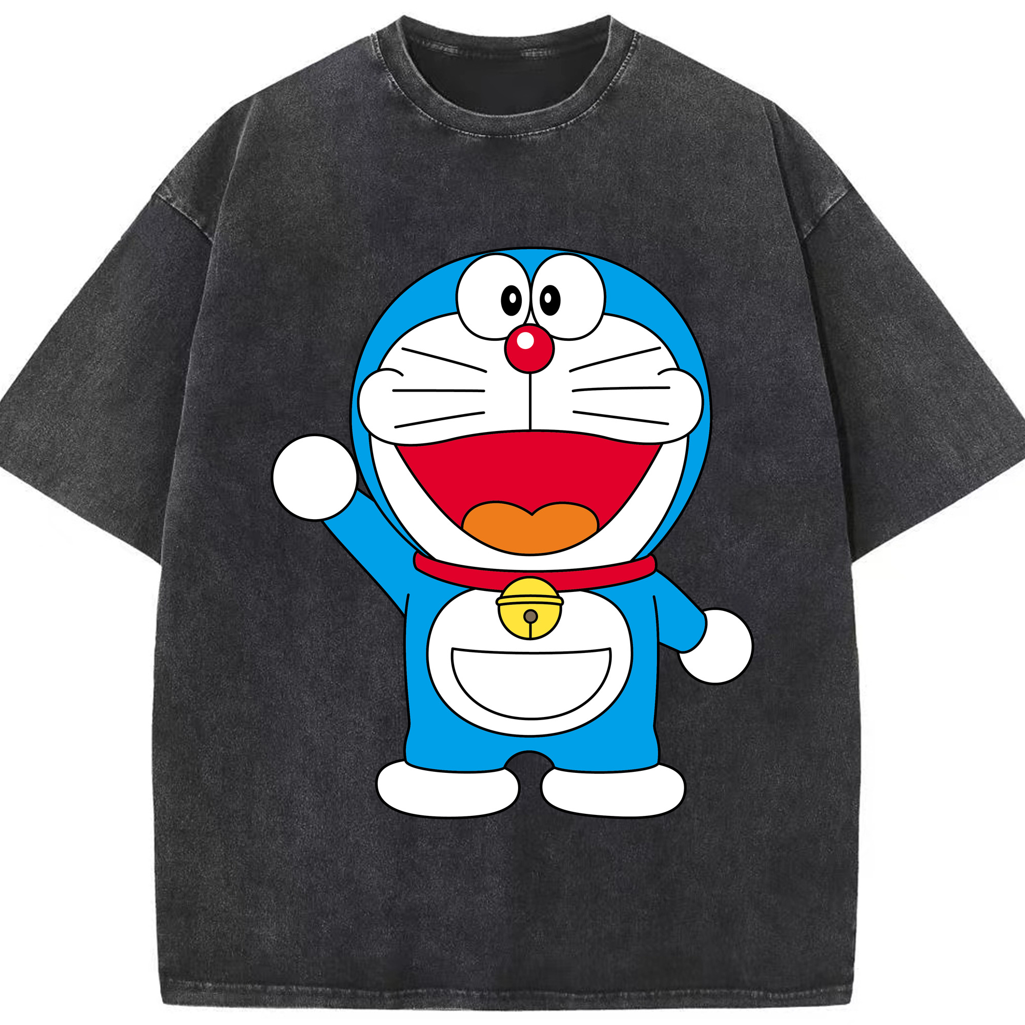 （画像用） ドラえもん Doraemon 綿100% ヴィンテージ風 半袖Tシャツ（フロントプリント）