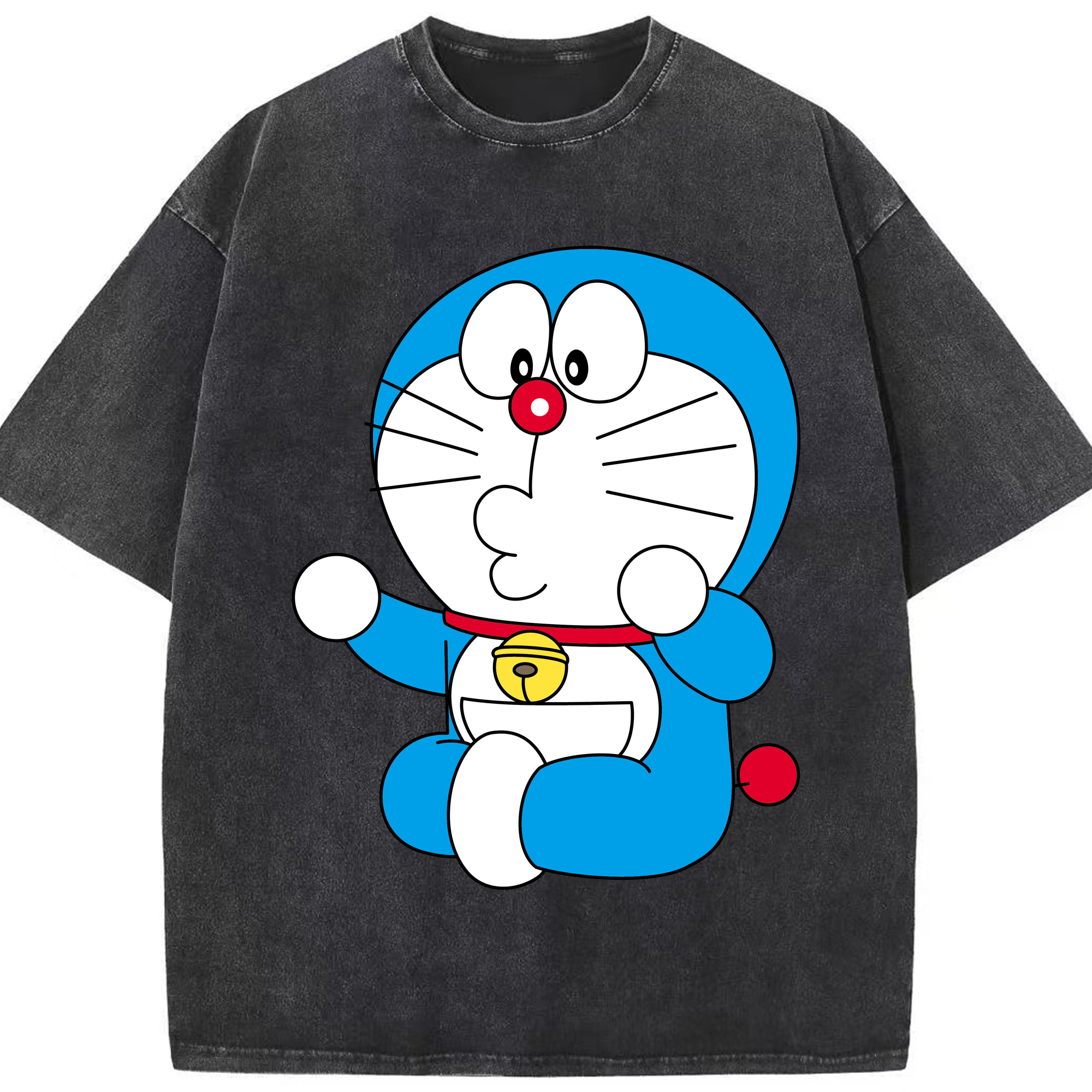 （画像用） ドラえもん Doraemon 綿100% ヴィンテージ風 半袖Tシャツ（フロントプリント）