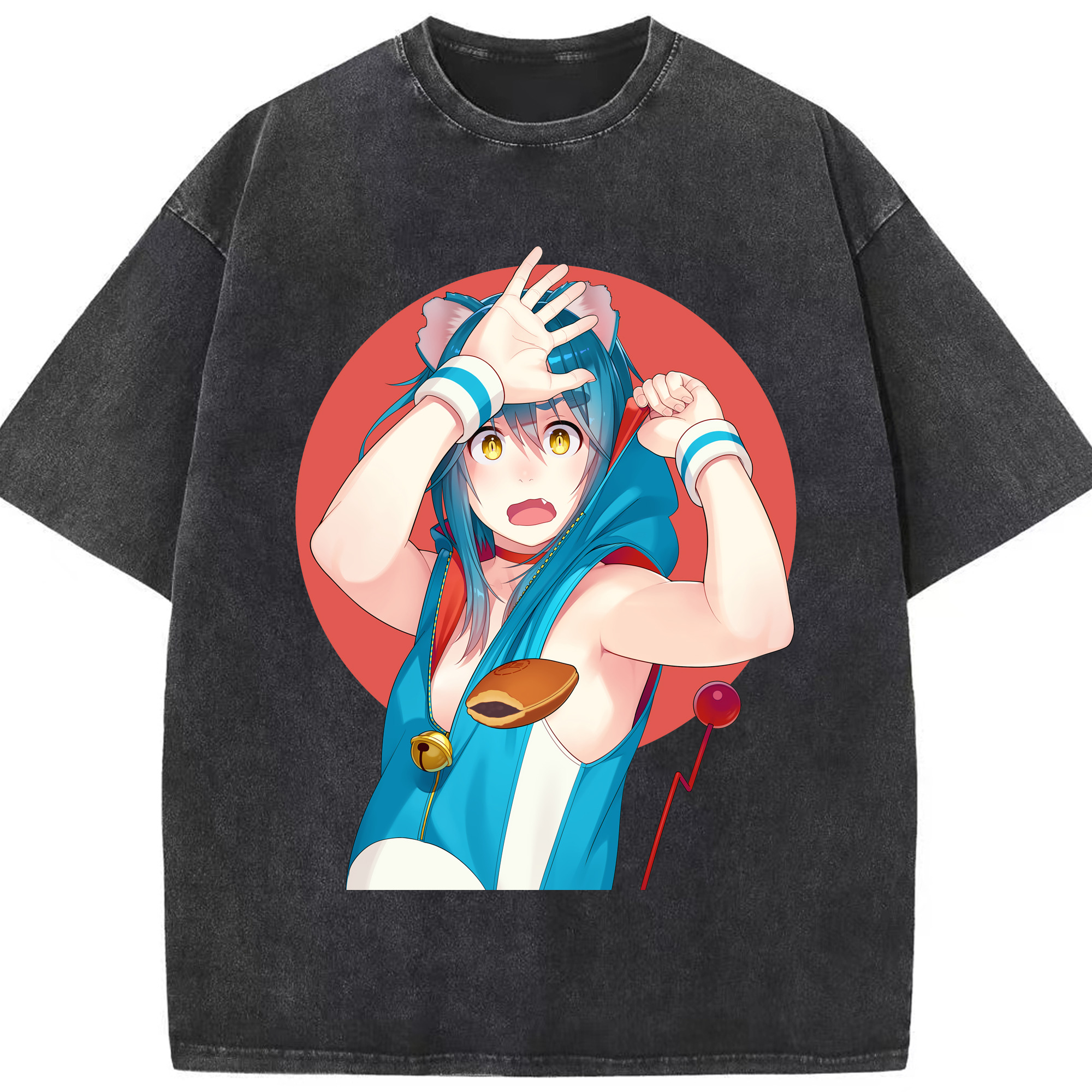 （画像用） ドラえもん Doraemon 綿100% ヴィンテージ風 半袖Tシャツ（フロントプリント）