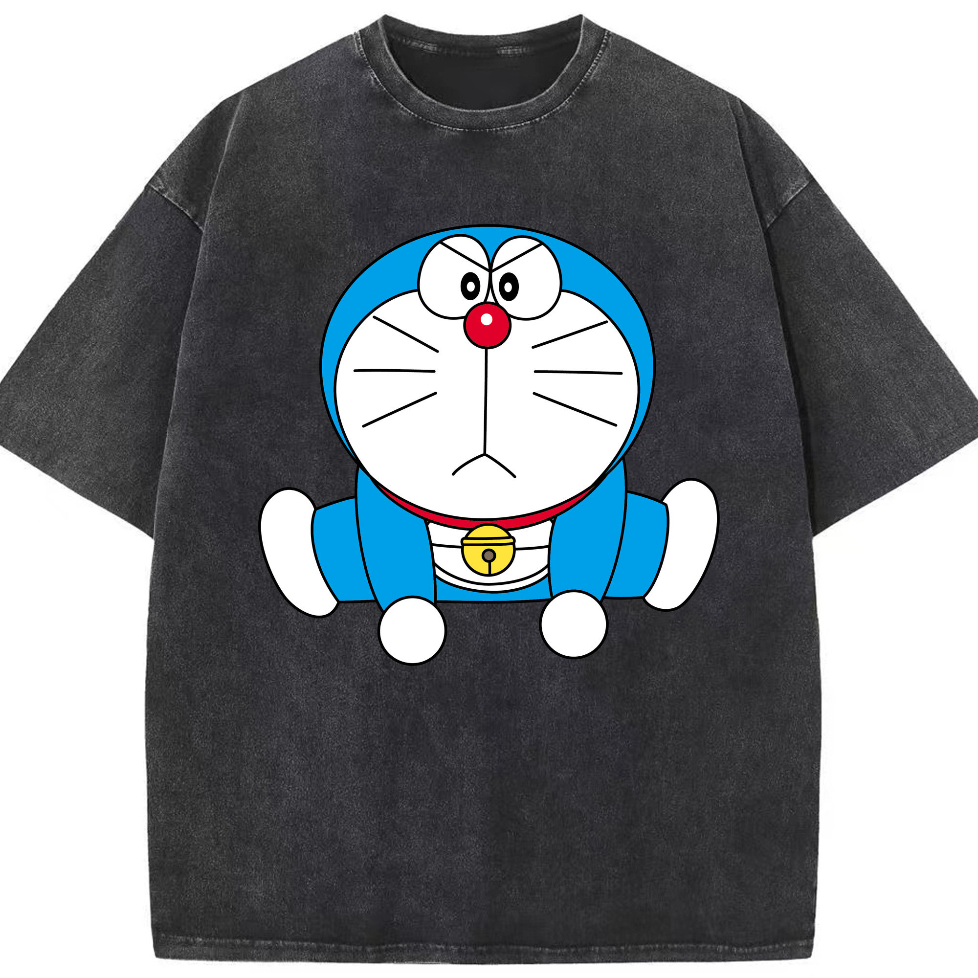 （画像用） ドラえもん Doraemon 綿100% ヴィンテージ風 半袖Tシャツ（フロントプリント）