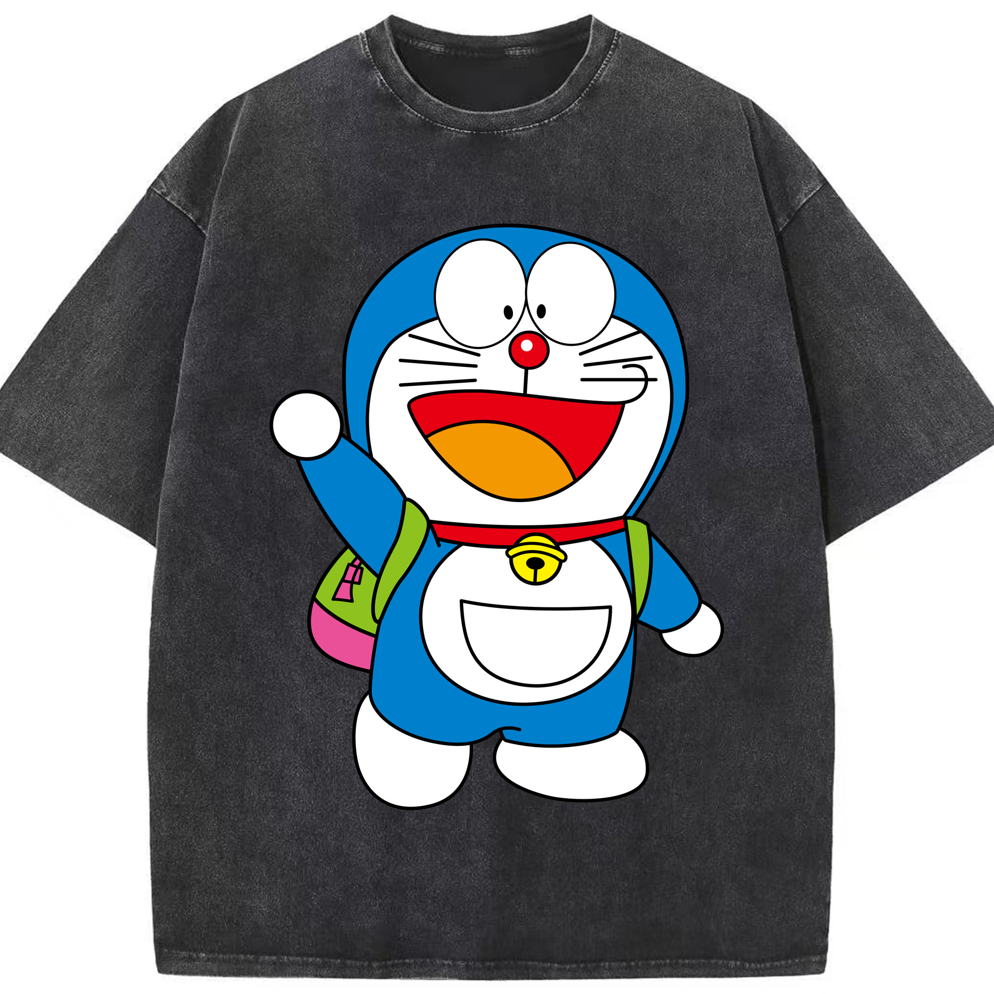 （画像用） ドラえもん Doraemon 綿100% ヴィンテージ風 半袖Tシャツ（フロントプリント）
