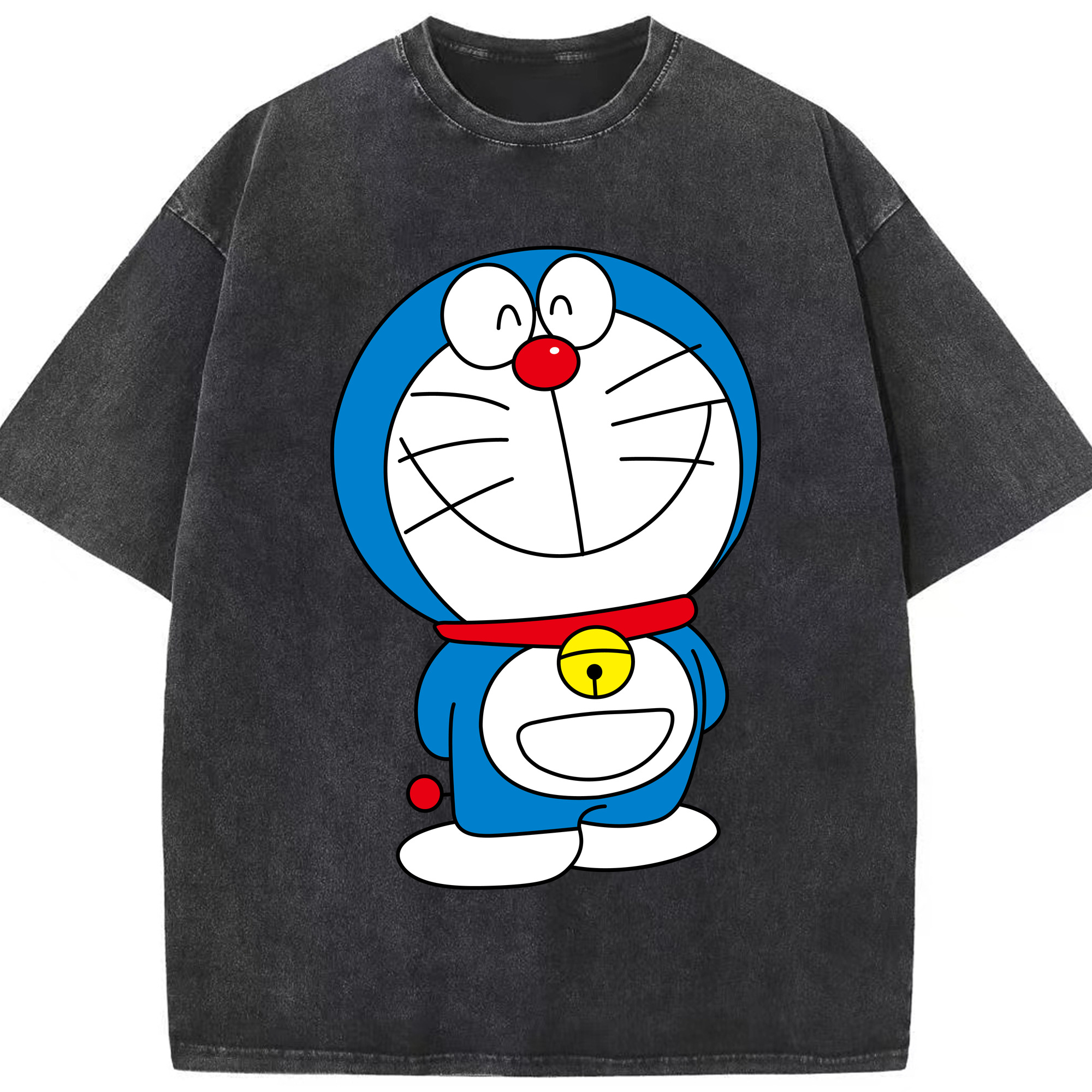 （画像用） ドラえもん Doraemon 綿100% ヴィンテージ風 半袖Tシャツ（フロントプリント）