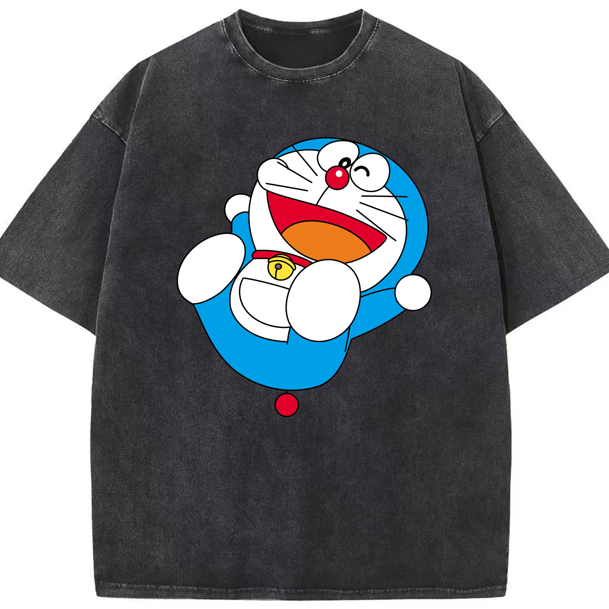 （画像用） ドラえもん Doraemon 綿100% ヴィンテージ風 半袖Tシャツ（フロントプリント）