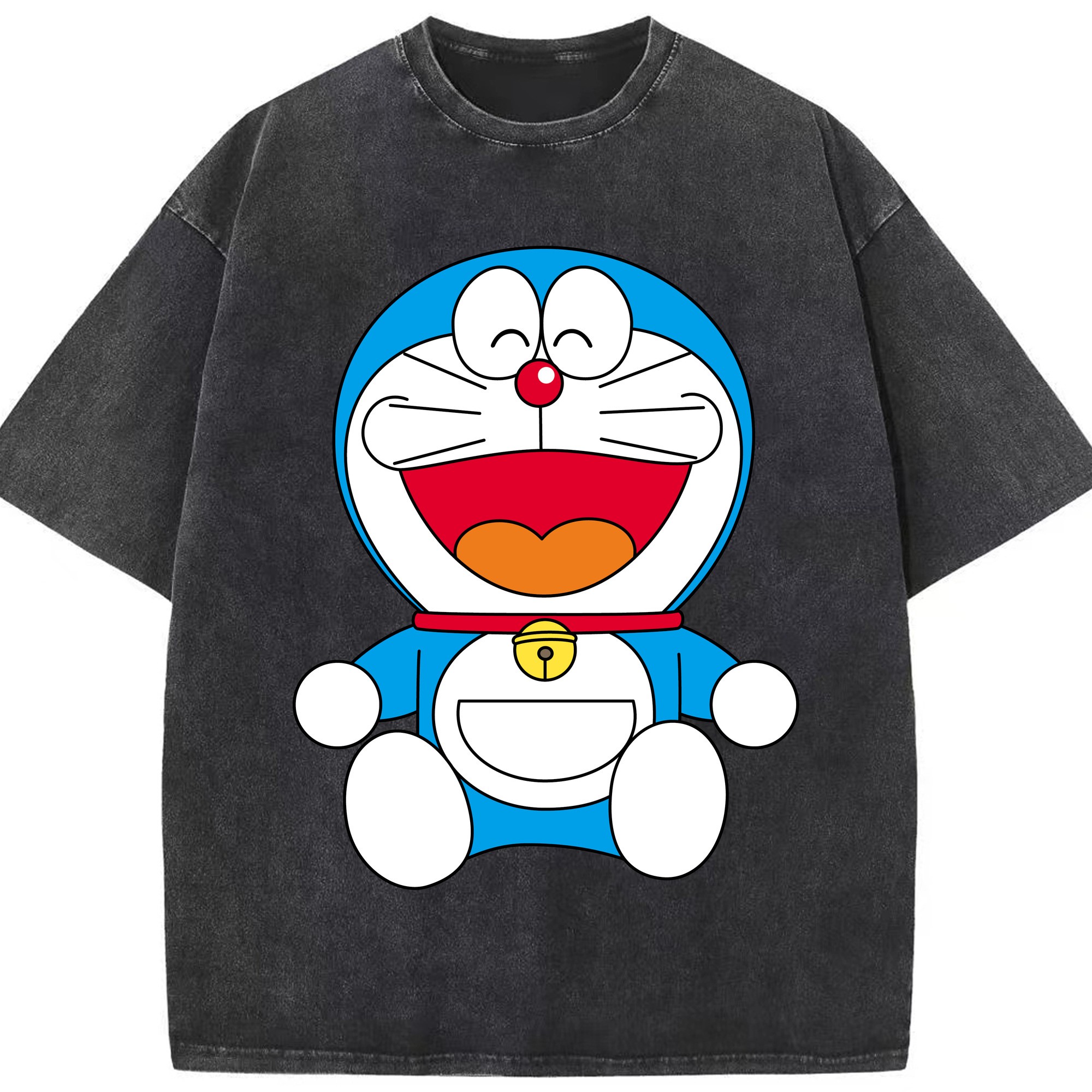 （画像用） ドラえもん Doraemon 綿100% ヴィンテージ風 半袖Tシャツ（フロントプリント）