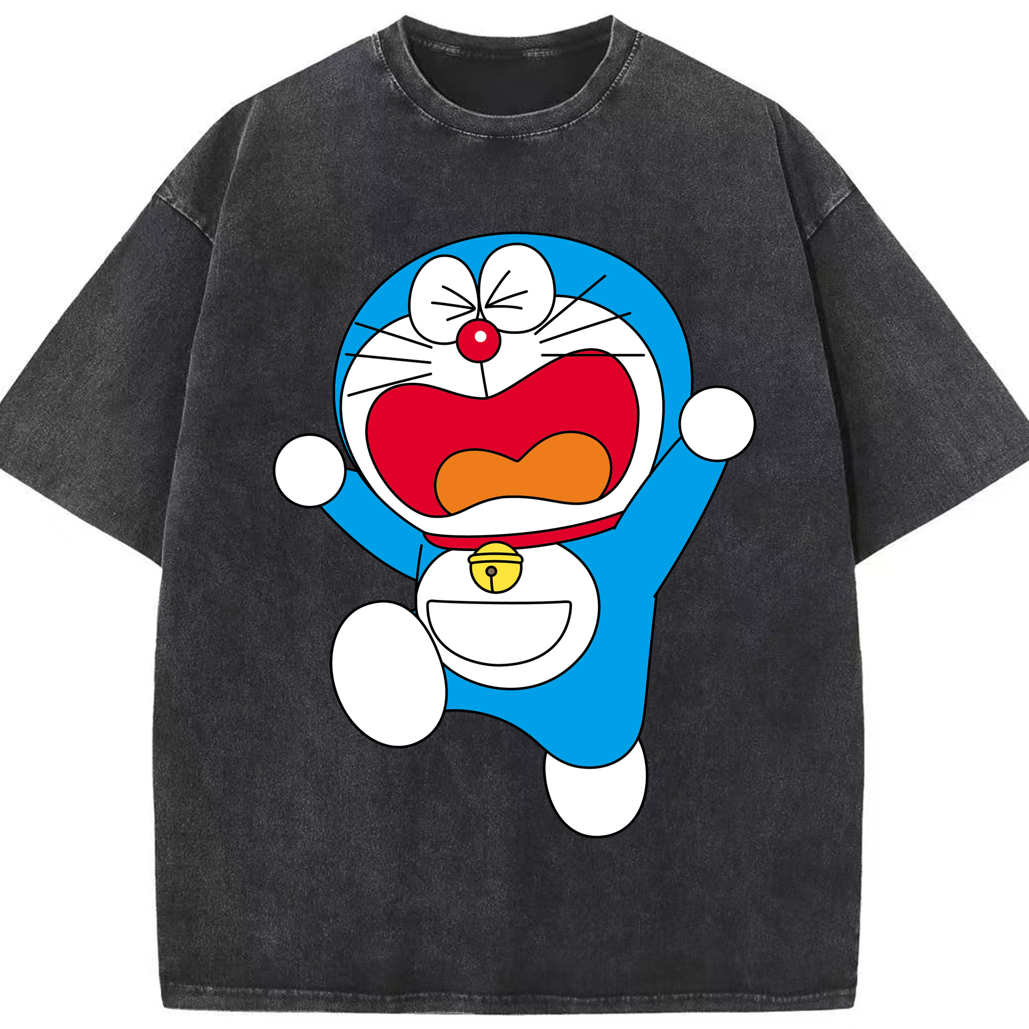 （画像用） ドラえもん Doraemon 綿100% ヴィンテージ風 半袖Tシャツ（フロントプリント）
