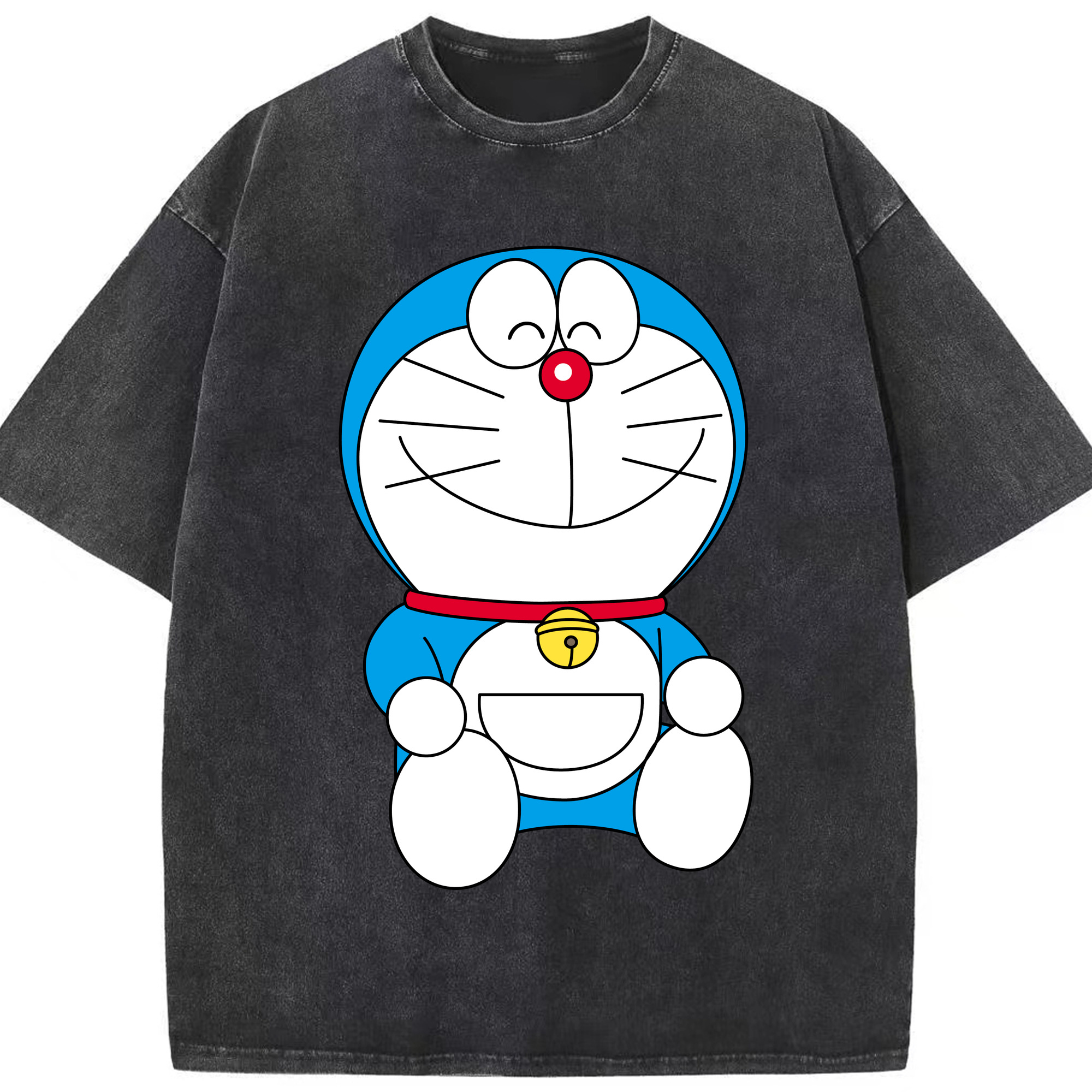 （画像用） ドラえもん Doraemon 綿100% ヴィンテージ風 半袖Tシャツ（フロントプリント）
