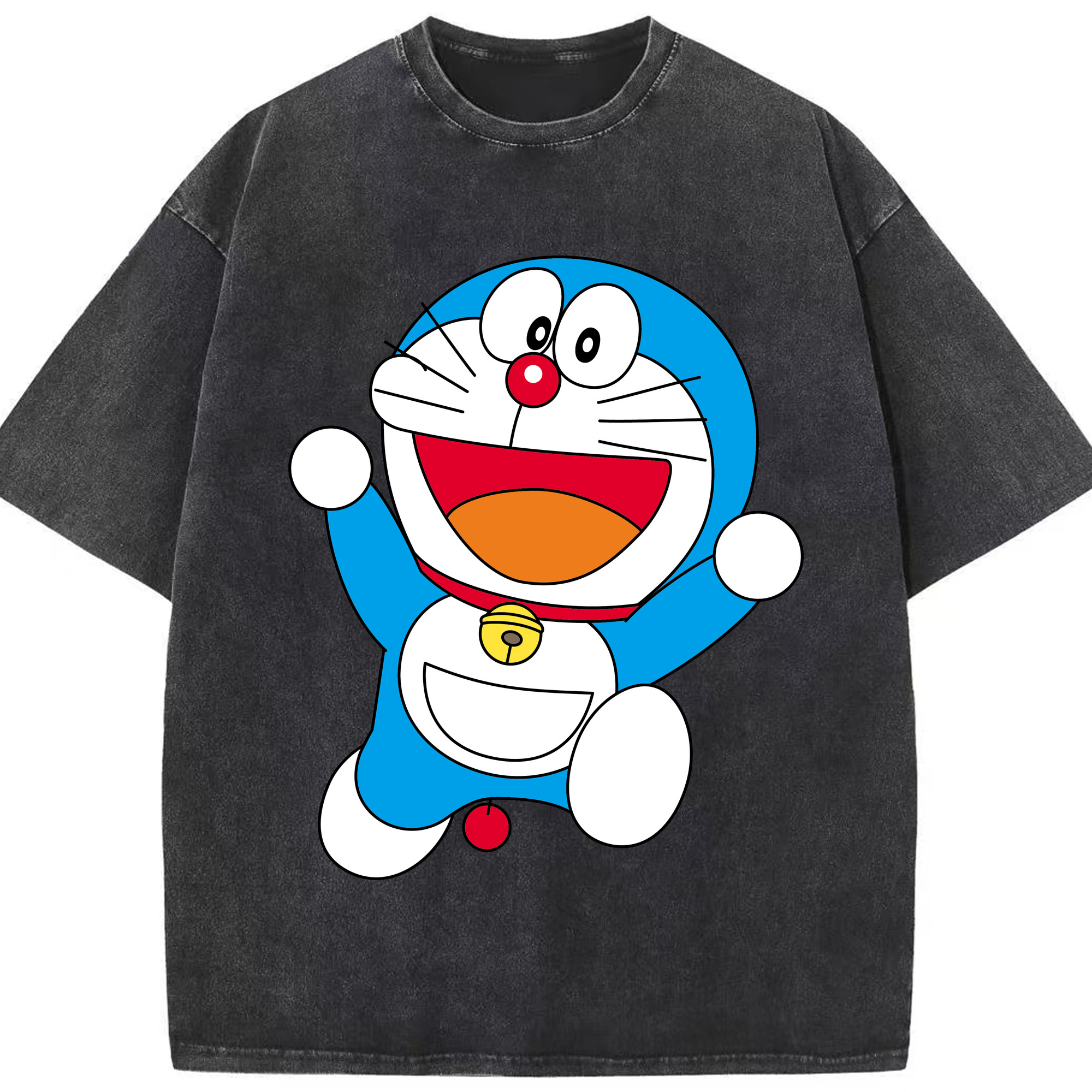 （画像用） ドラえもん Doraemon 綿100% ヴィンテージ風 半袖Tシャツ（フロントプリント）