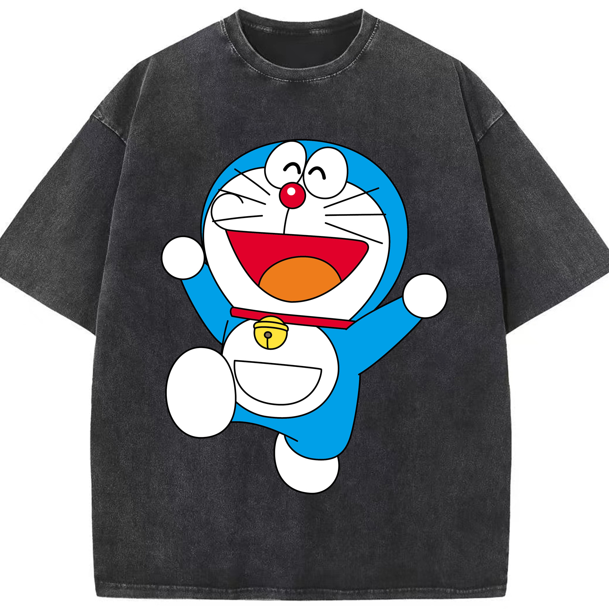 （画像用） ドラえもん Doraemon 綿100% ヴィンテージ風 半袖Tシャツ（フロントプリント）