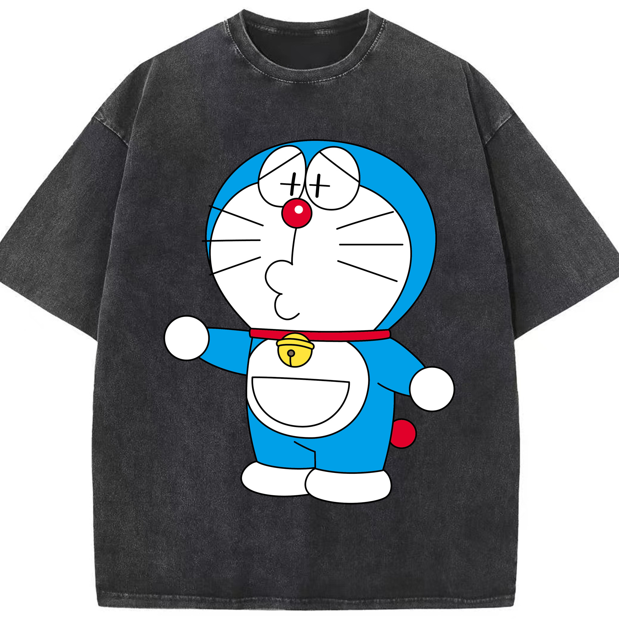 （画像用） ドラえもん Doraemon 綿100% ヴィンテージ風 半袖Tシャツ（フロントプリント）