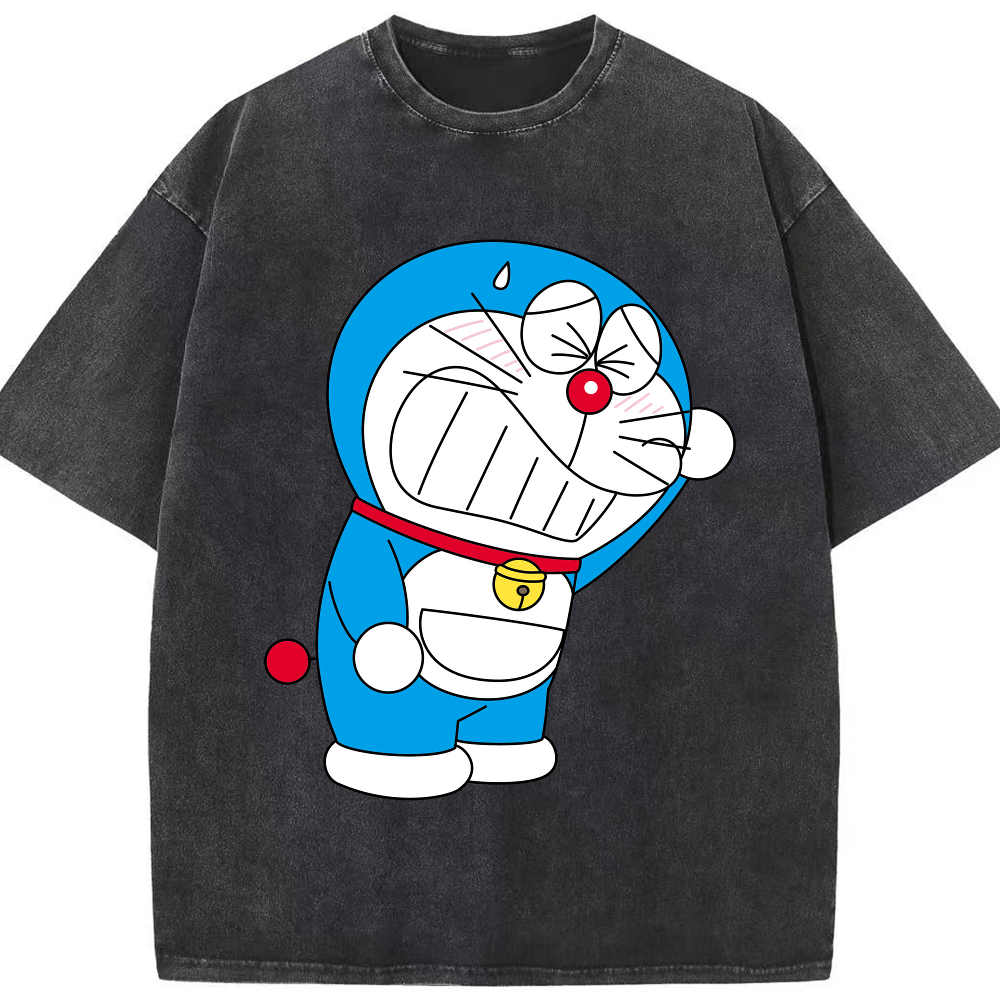 （画像用） ドラえもん Doraemon 綿100% ヴィンテージ風 半袖Tシャツ（フロントプリント）