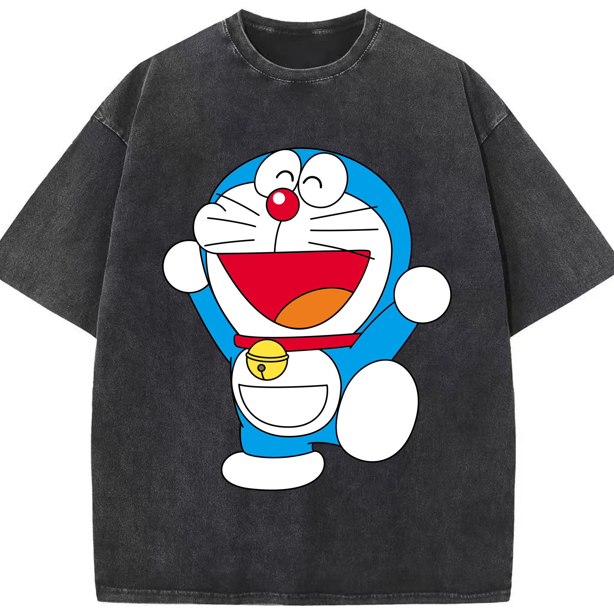 （画像用） ドラえもん Doraemon 綿100% ヴィンテージ風 半袖Tシャツ（フロントプリント）