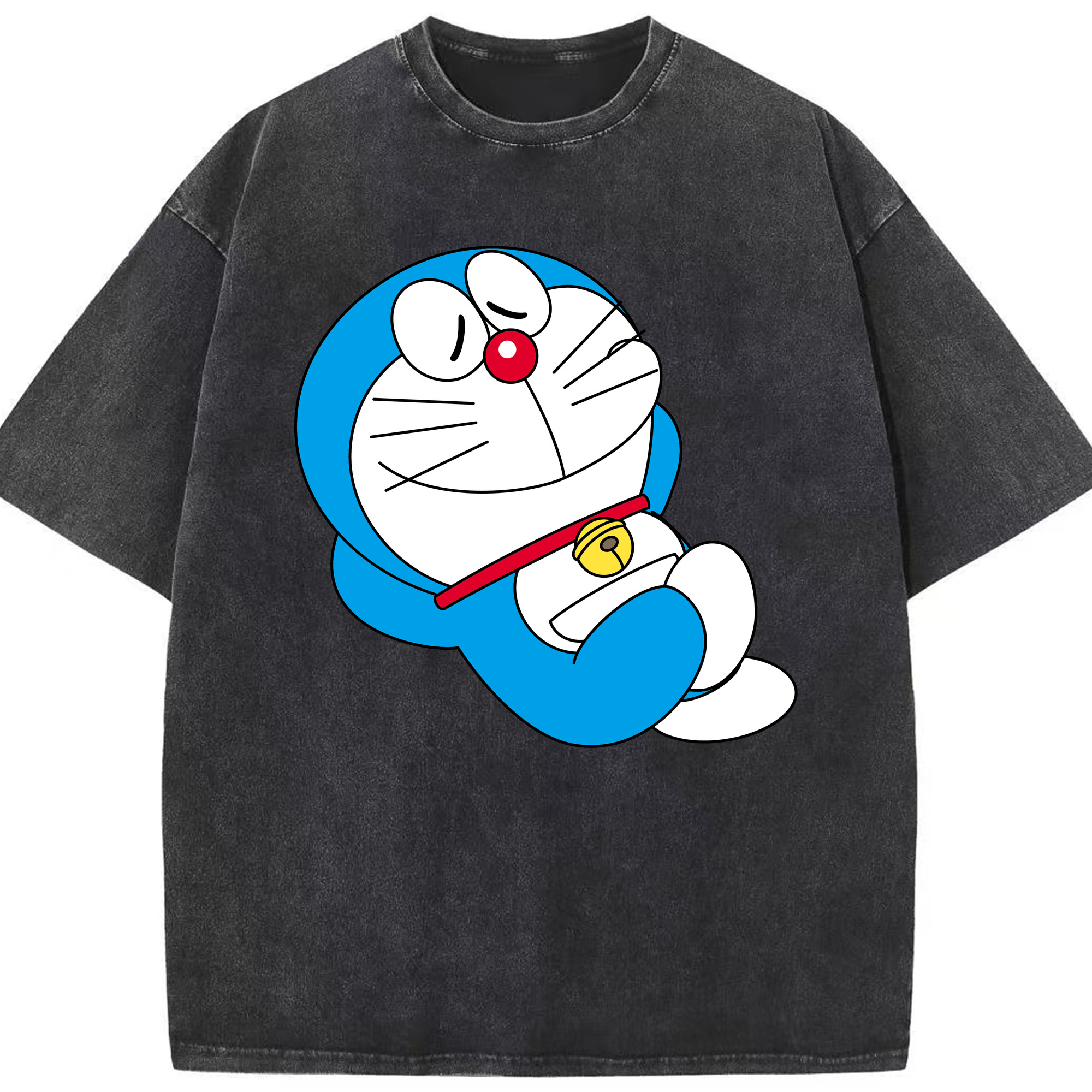（画像用） ドラえもん Doraemon 綿100% ヴィンテージ風 半袖Tシャツ（フロントプリント）