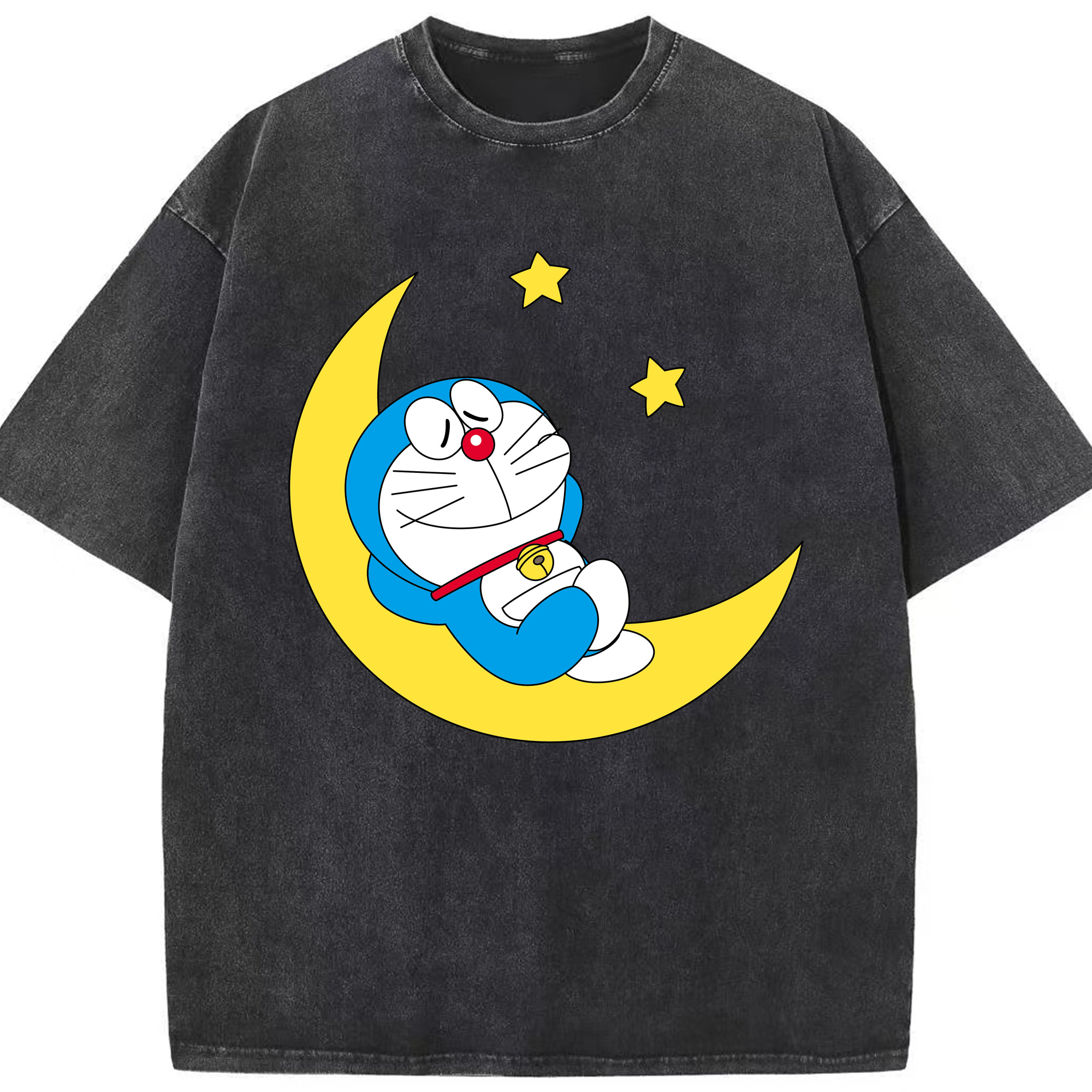 （画像用） ドラえもん Doraemon 綿100% ヴィンテージ風 半袖Tシャツ（フロントプリント）