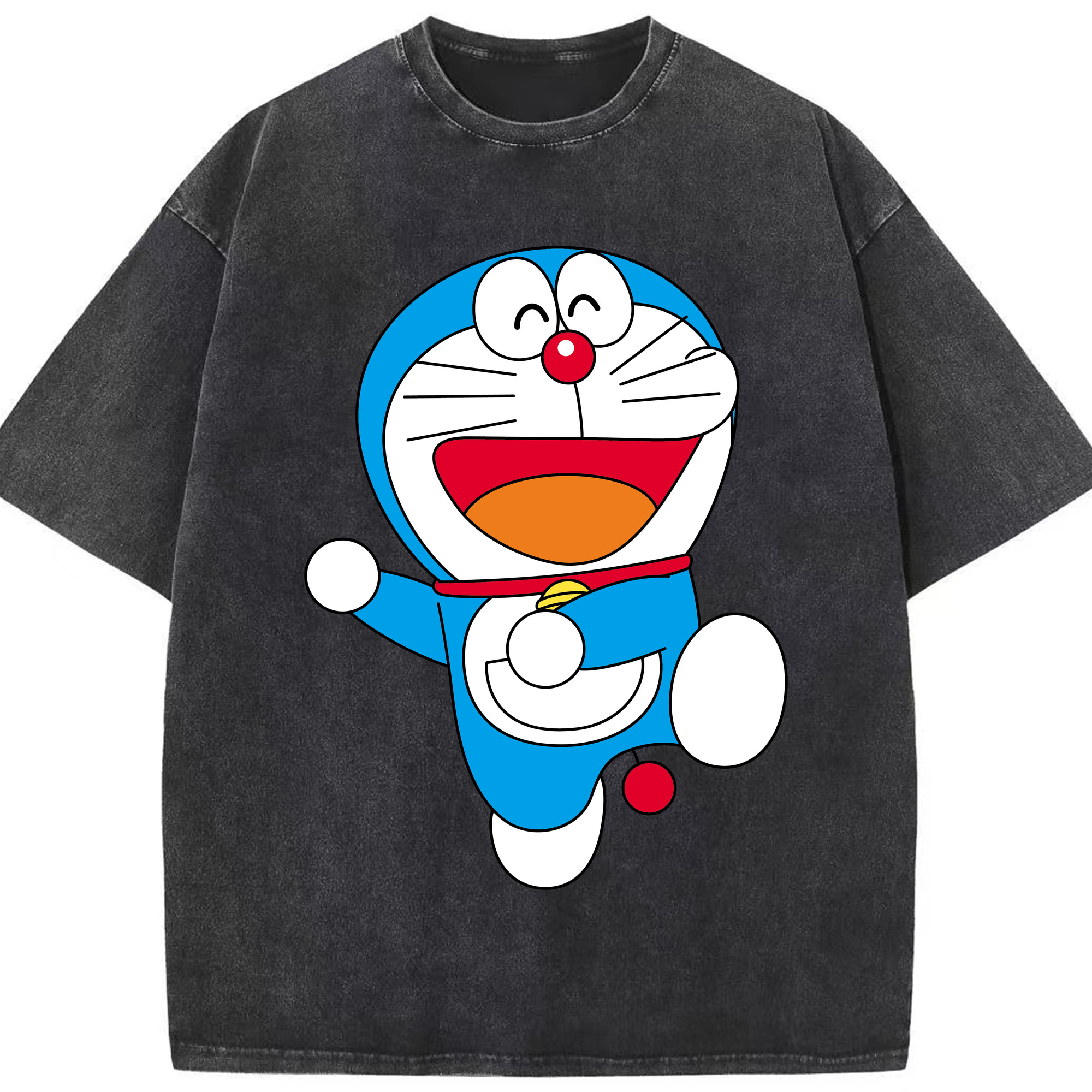 （画像用） ドラえもん Doraemon 綿100% ヴィンテージ風 半袖Tシャツ（フロントプリント）