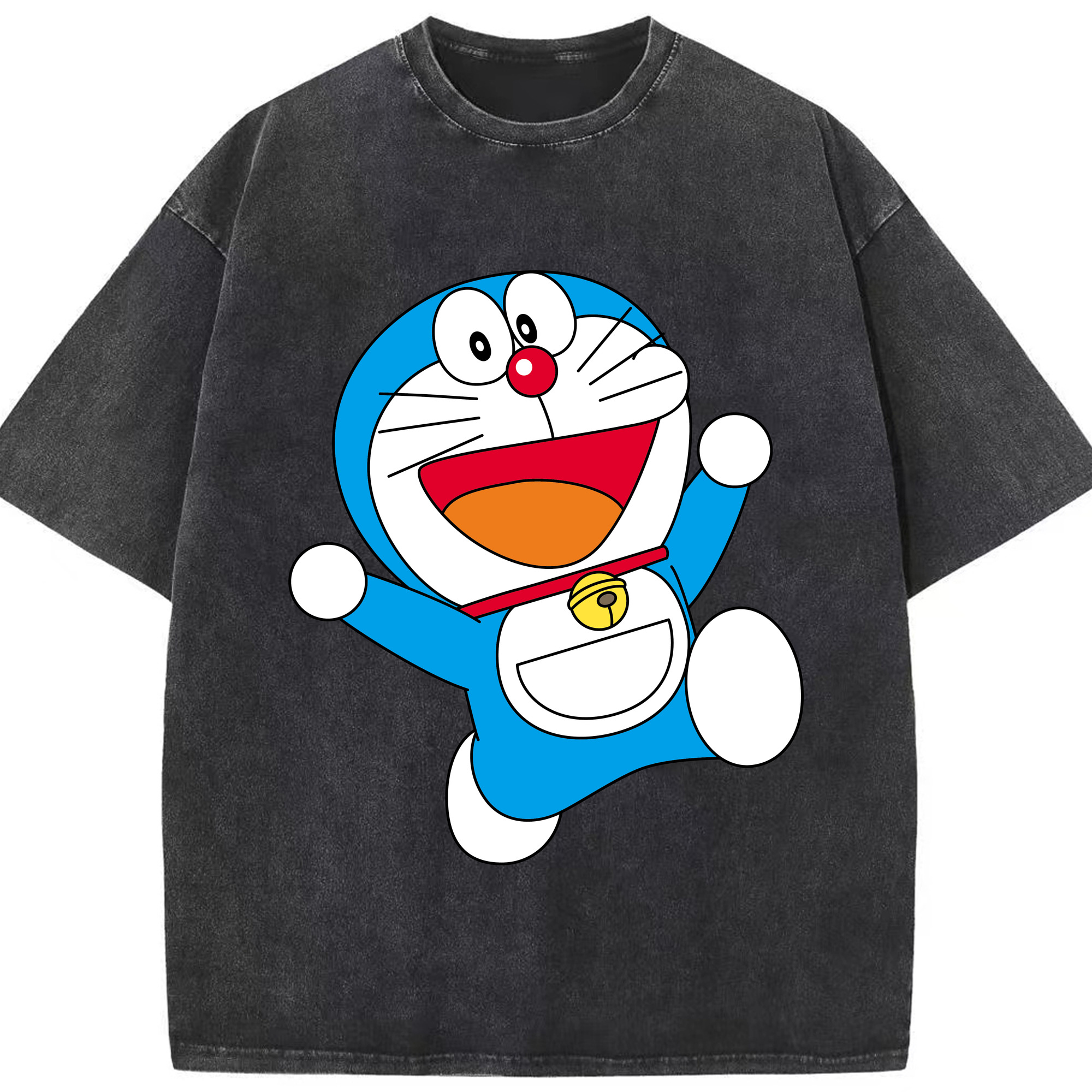（画像用） ドラえもん Doraemon 綿100% ヴィンテージ風 半袖Tシャツ（フロントプリント）