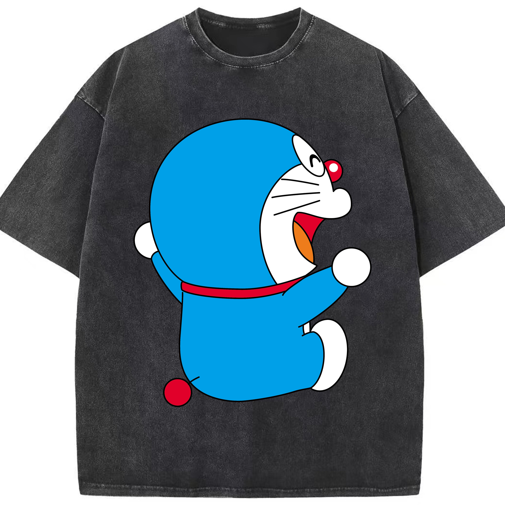 （画像用） ドラえもん Doraemon 綿100% ヴィンテージ風 半袖Tシャツ（フロントプリント）