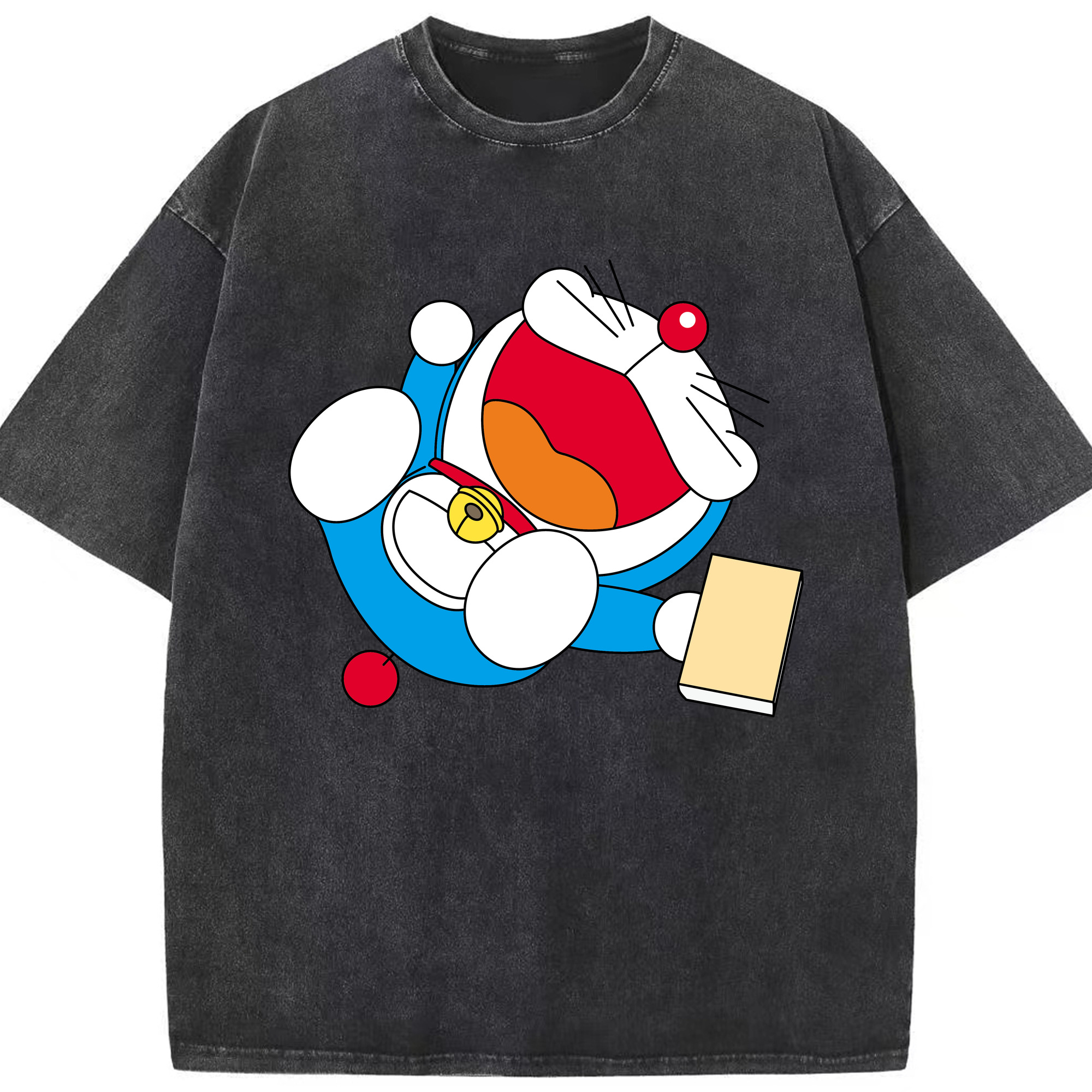 （画像用） ドラえもん Doraemon 綿100% ヴィンテージ風 半袖Tシャツ（フロントプリント）