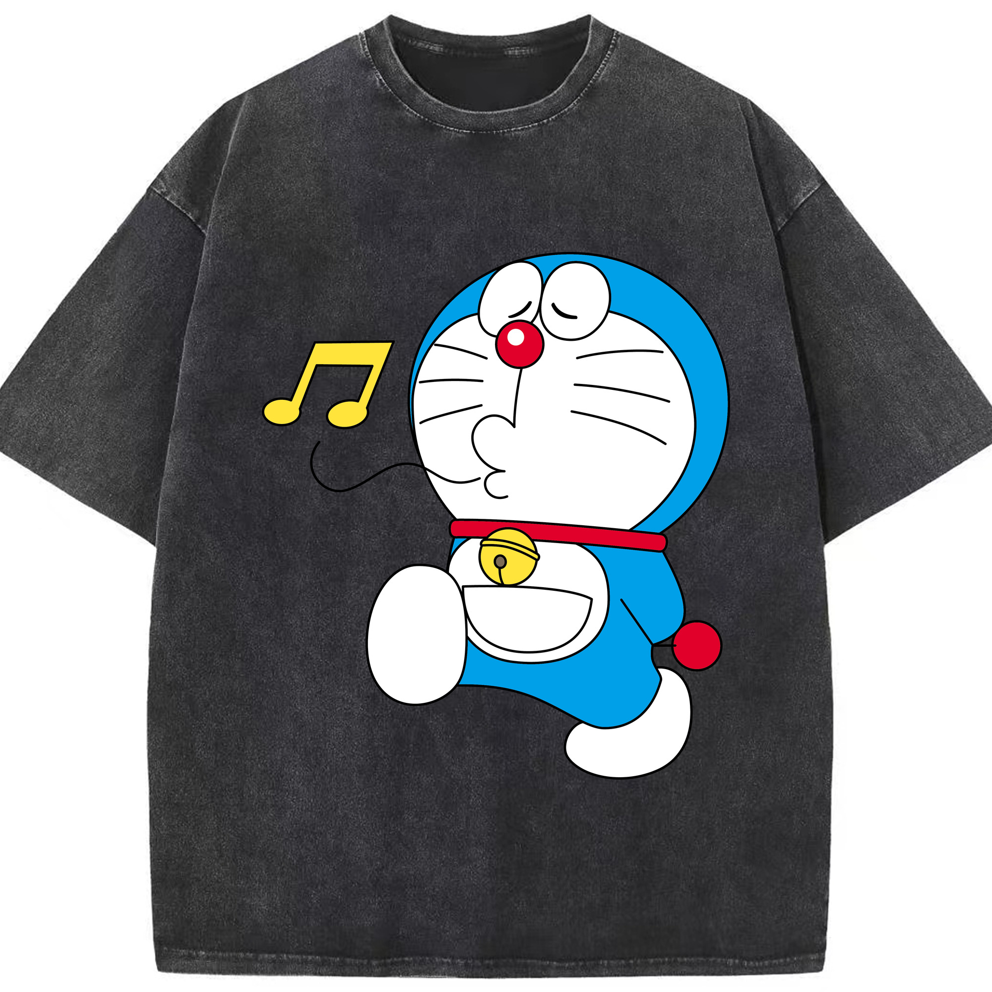 （画像用） ドラえもん Doraemon 綿100% ヴィンテージ風 半袖Tシャツ（フロントプリント）