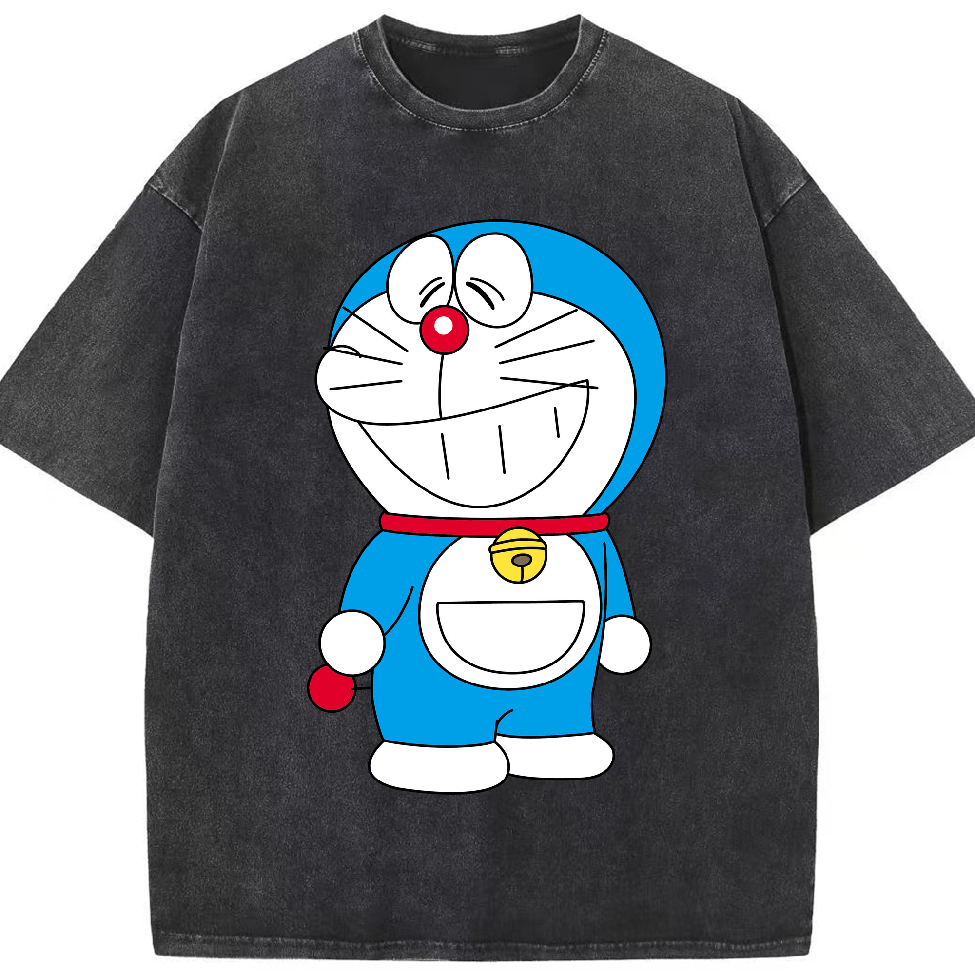 （画像用） ドラえもん Doraemon 綿100% ヴィンテージ風 半袖Tシャツ（フロントプリント）