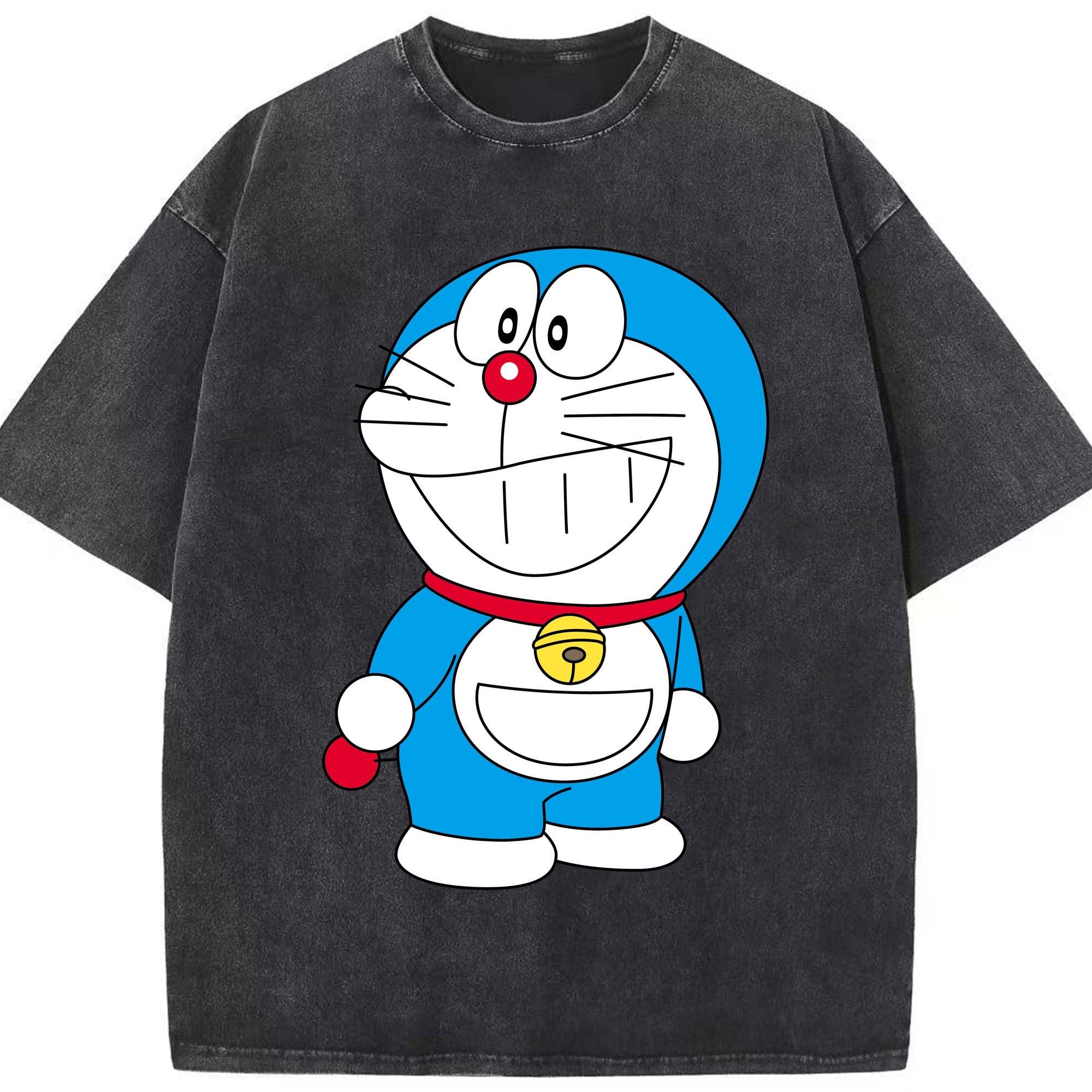 （画像用） ドラえもん Doraemon 綿100% ヴィンテージ風 半袖Tシャツ（フロントプリント）
