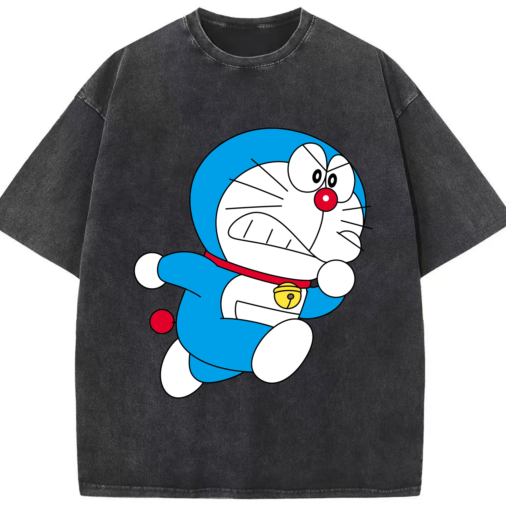（画像用） ドラえもん Doraemon 綿100% ヴィンテージ風 半袖Tシャツ（フロントプリント）