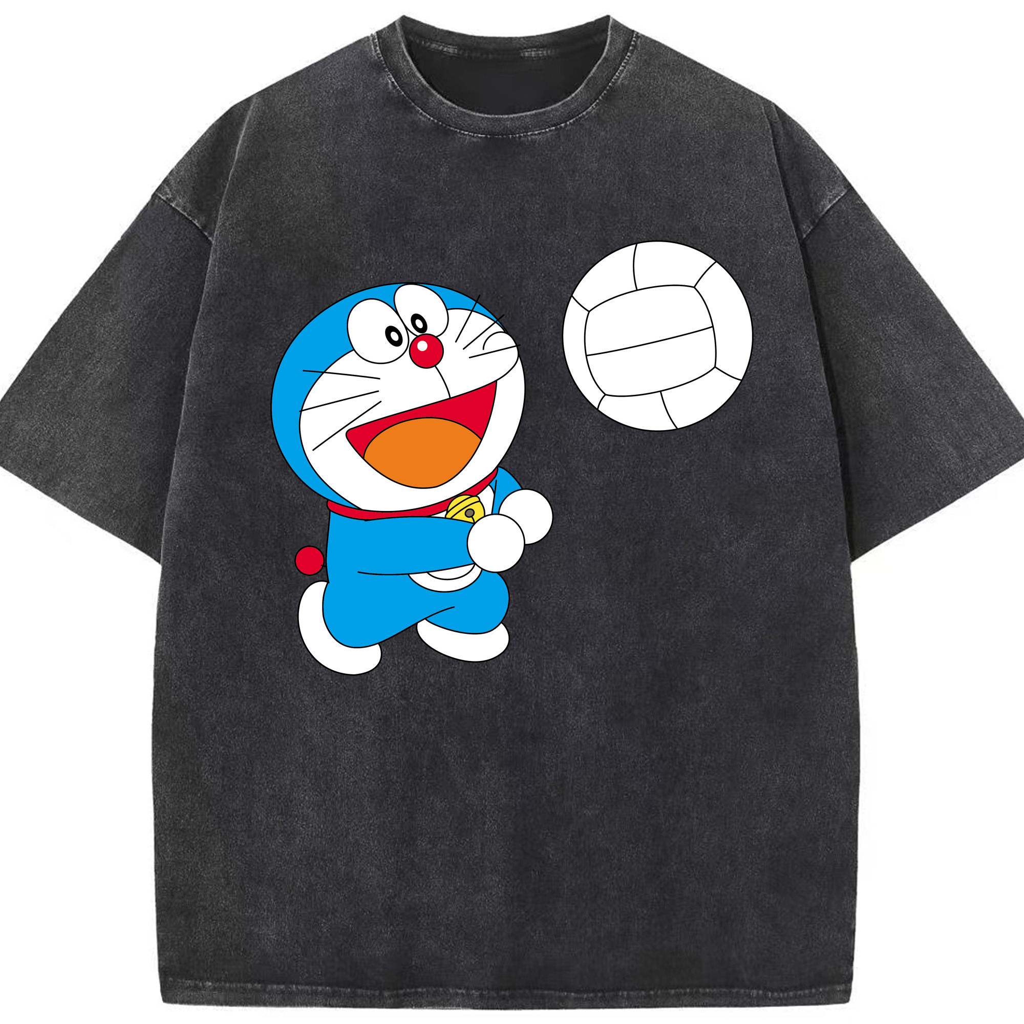 （画像用） ドラえもん Doraemon 綿100% ヴィンテージ風 半袖Tシャツ（フロントプリント）