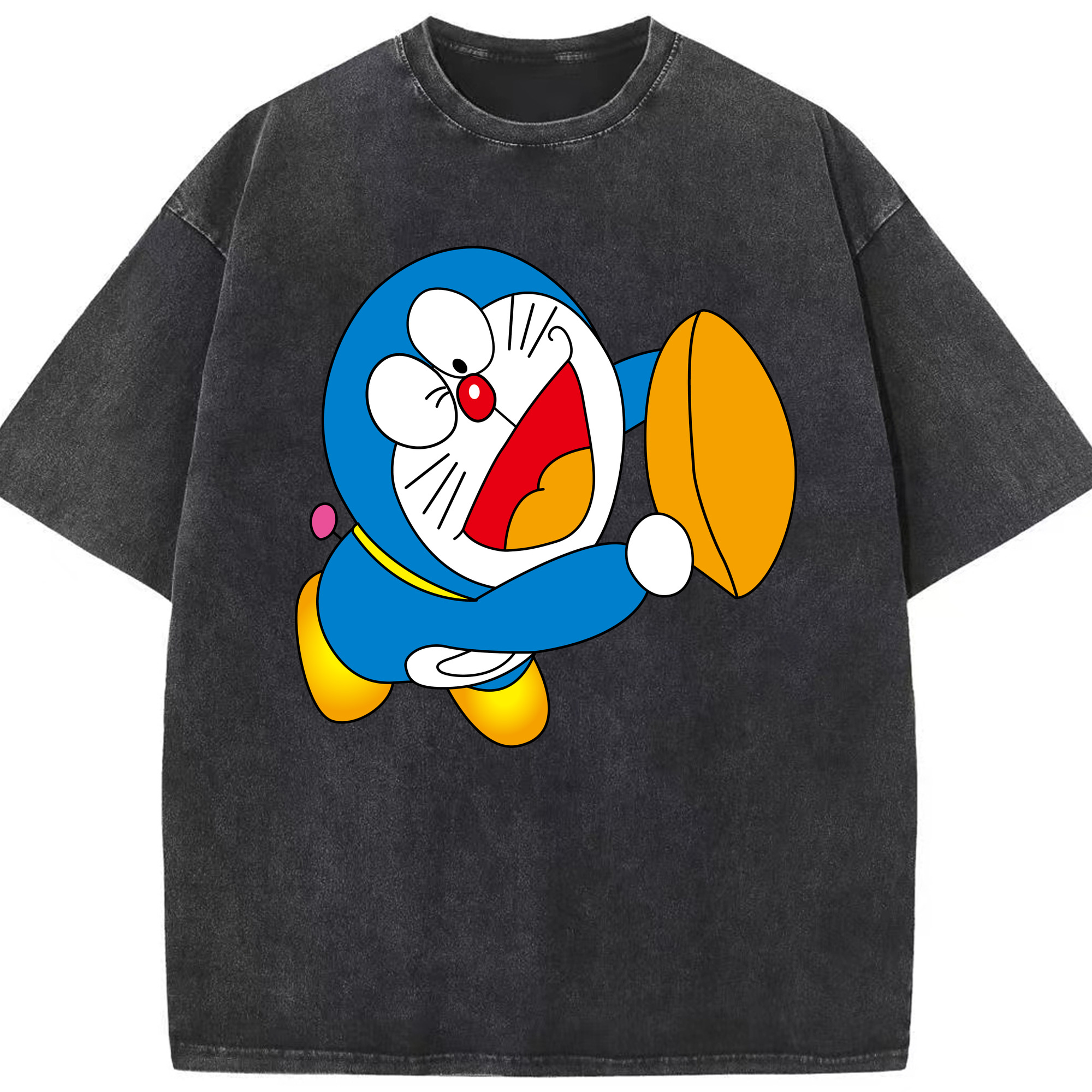 （画像用） ドラえもん Doraemon 綿100% ヴィンテージ風 半袖Tシャツ（フロントプリント）