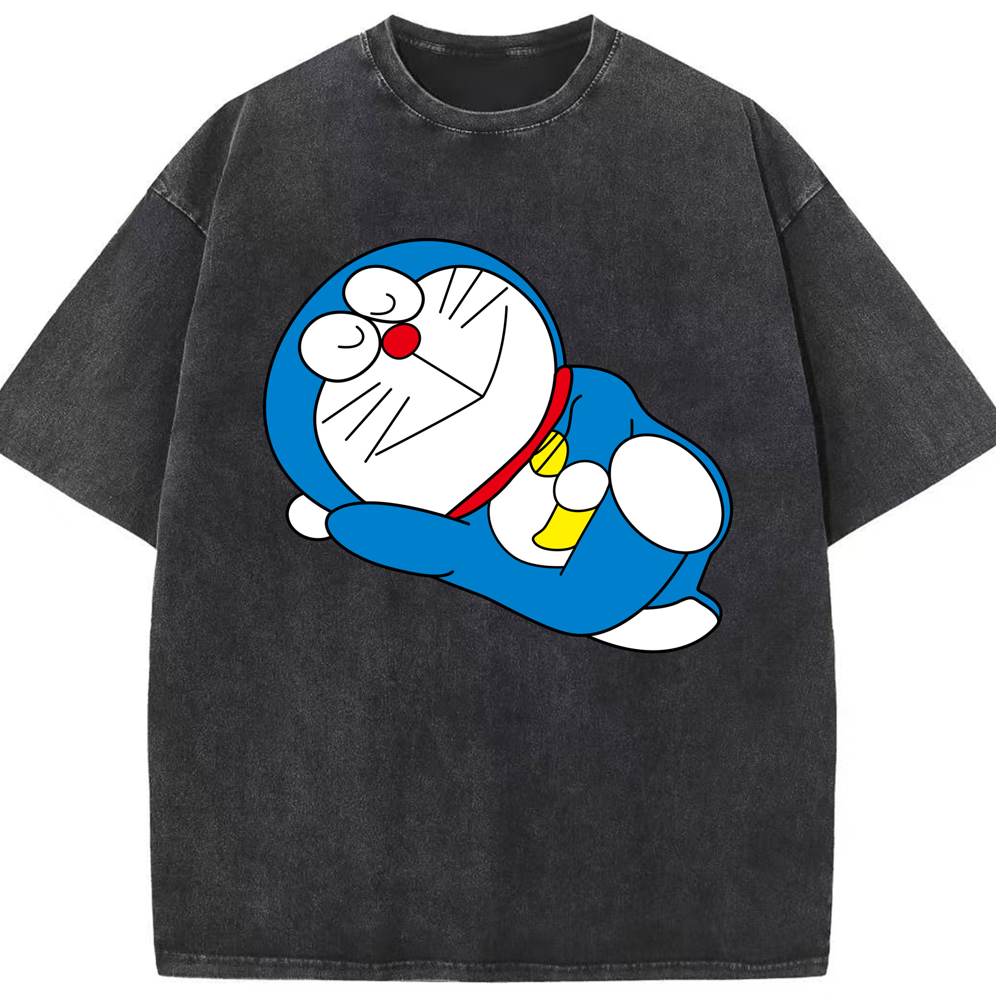 （画像用） ドラえもん Doraemon 綿100% ヴィンテージ風 半袖Tシャツ（フロントプリント）