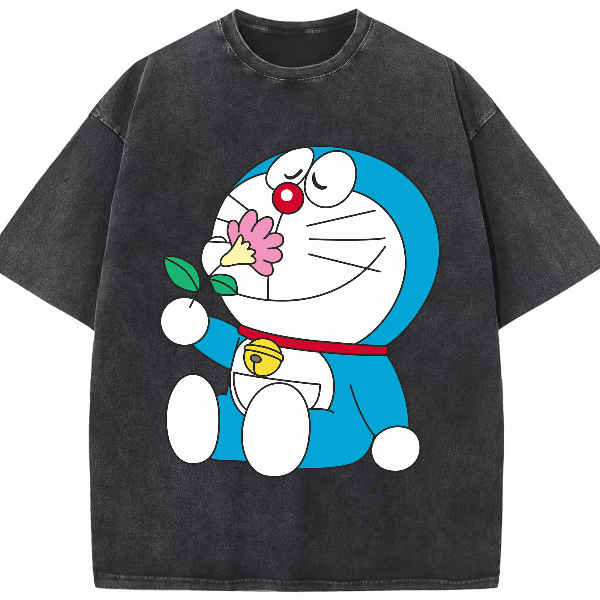 （画像用） ドラえもん Doraemon 綿100% ヴィンテージ風 半袖Tシャツ（フロントプリント）