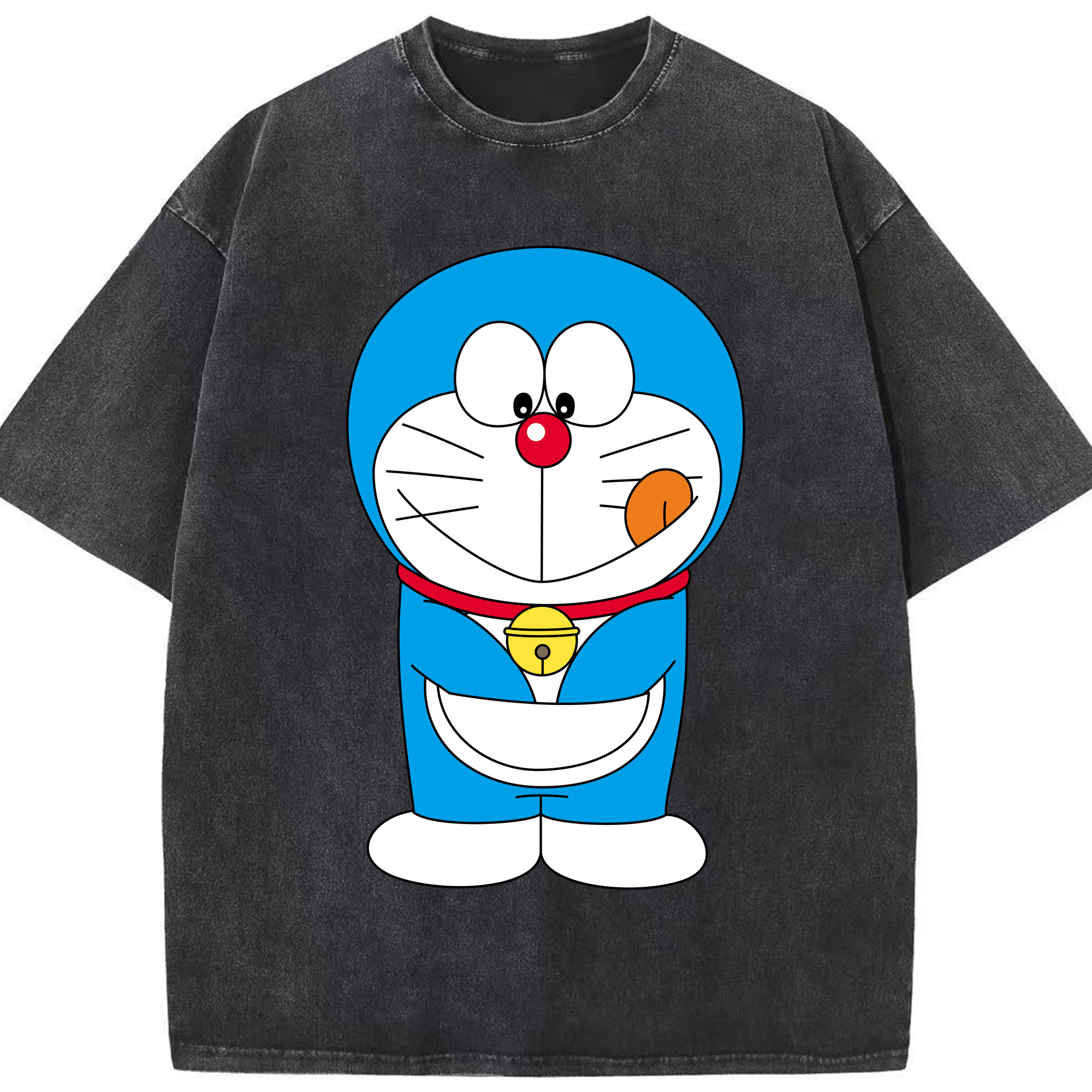 （画像用） ドラえもん Doraemon 綿100% ヴィンテージ風 半袖Tシャツ（フロントプリント）