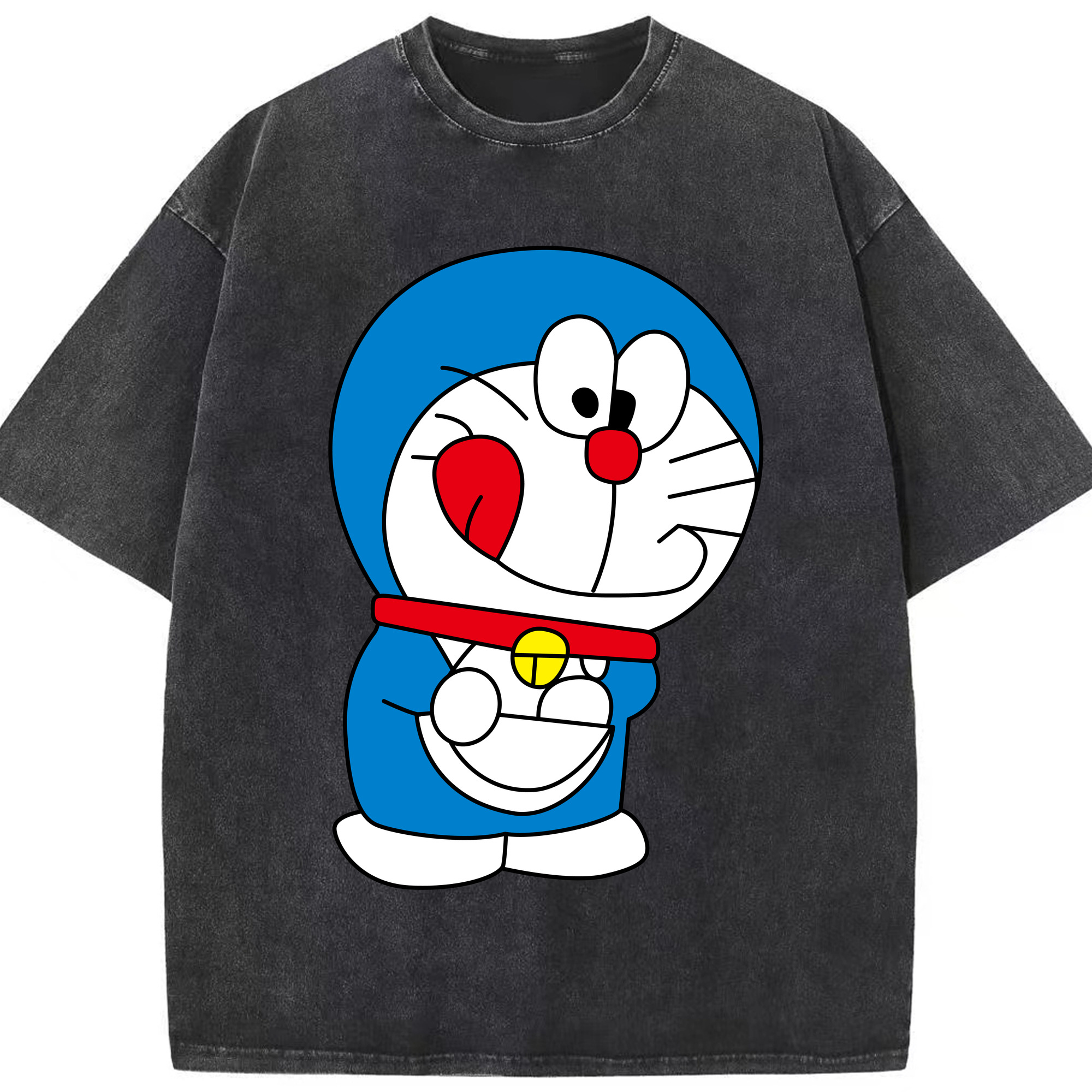 （画像用） ドラえもん Doraemon 綿100% ヴィンテージ風 半袖Tシャツ（フロントプリント）