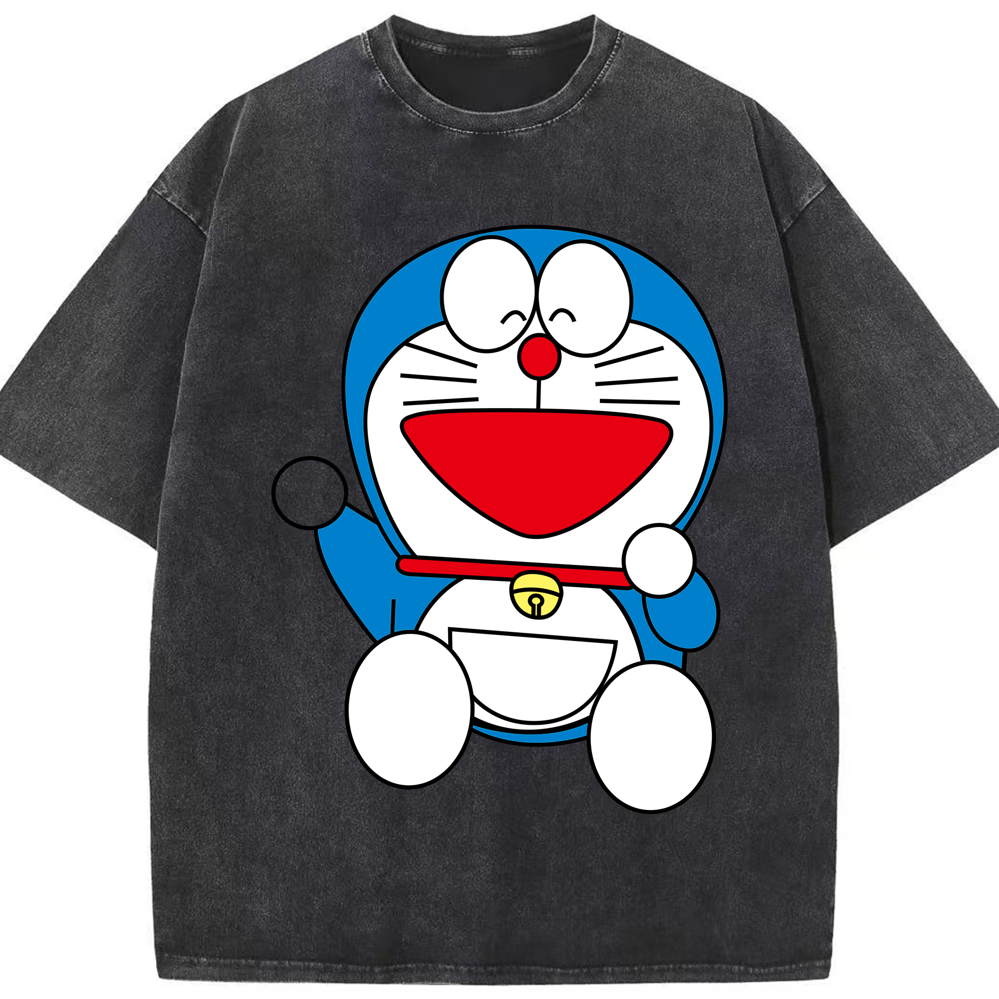 （画像用） ドラえもん Doraemon 綿100% ヴィンテージ風 半袖Tシャツ（フロントプリント）