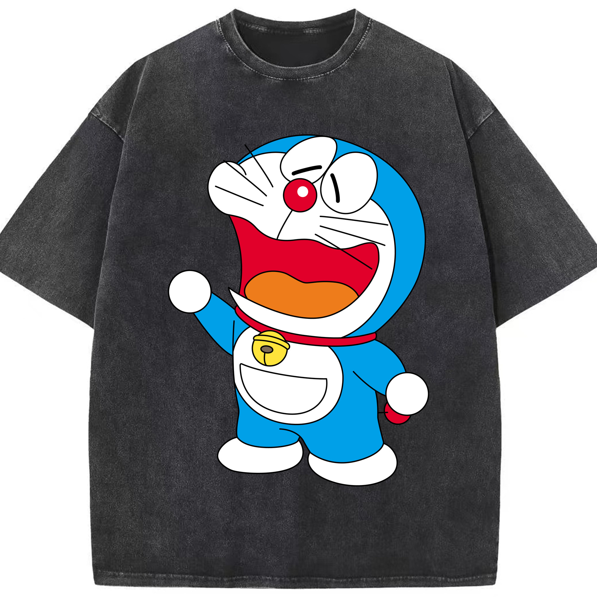 （画像用） ドラえもん Doraemon 綿100% ヴィンテージ風 半袖Tシャツ（フロントプリント）