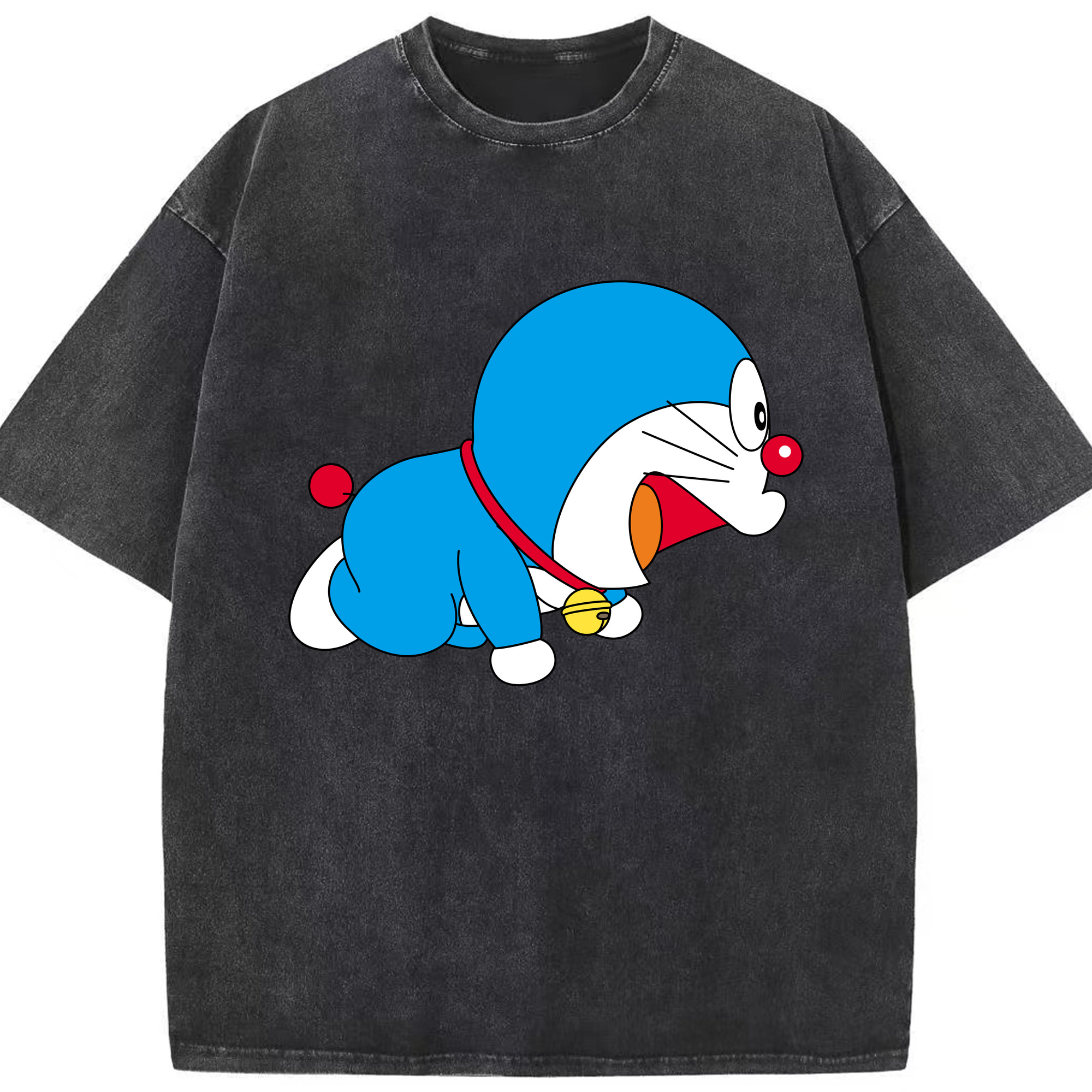 （画像用） ドラえもん Doraemon 綿100% ヴィンテージ風 半袖Tシャツ（フロントプリント）