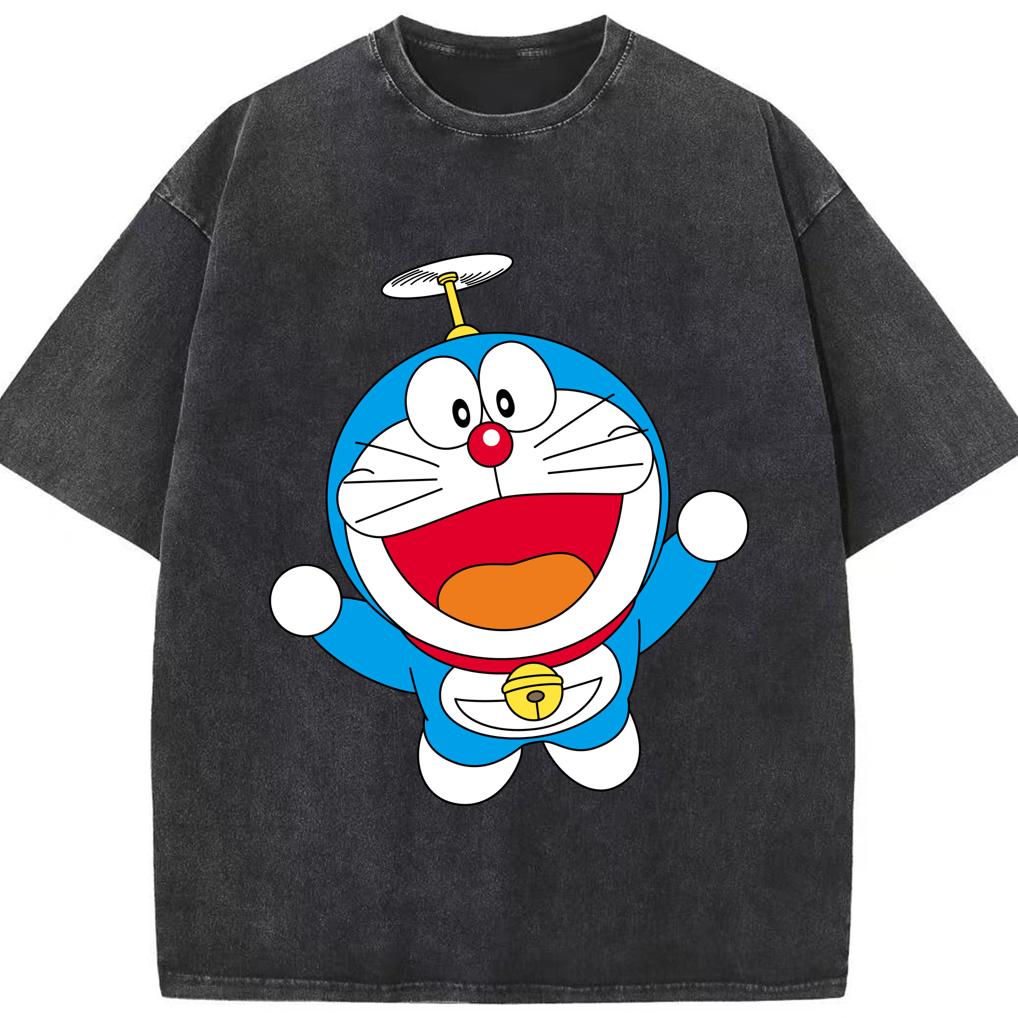 （画像用） ドラえもん Doraemon 綿100% ヴィンテージ風 半袖Tシャツ（フロントプリント）