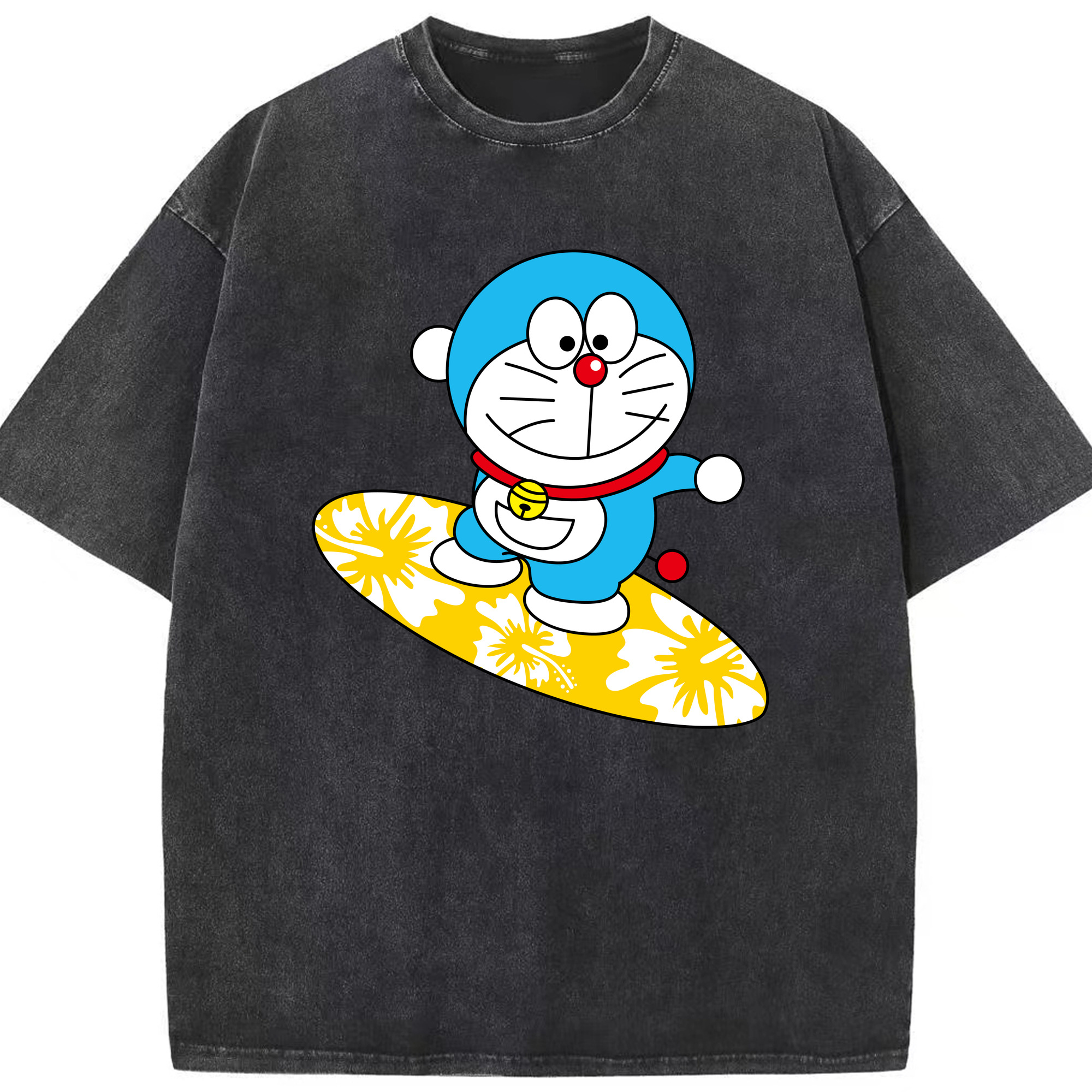 （画像用） ドラえもん Doraemon 綿100% ヴィンテージ風 半袖Tシャツ（フロントプリント）