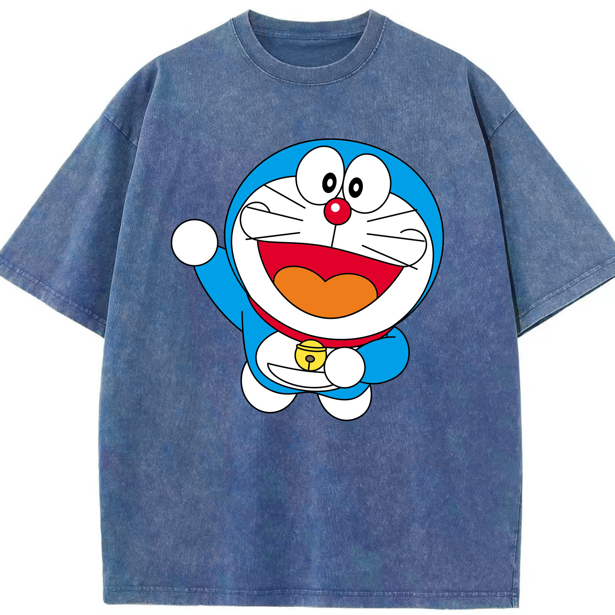 （画像用） ドラえもん Doraemon 綿100% ヴィンテージ風 半袖Tシャツ（フロントプリント）
