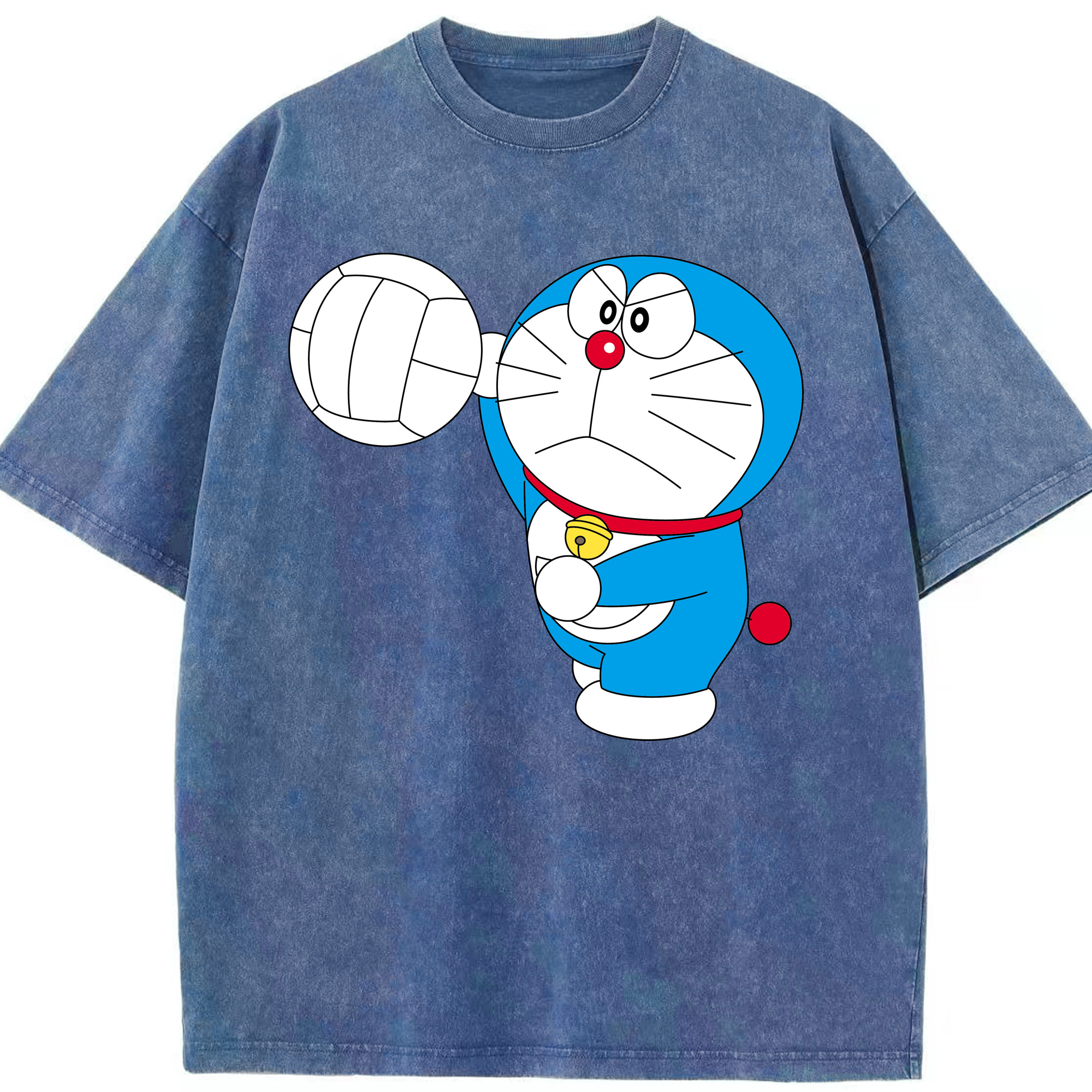 （画像用） ドラえもん Doraemon 綿100% ヴィンテージ風 半袖Tシャツ（フロントプリント）