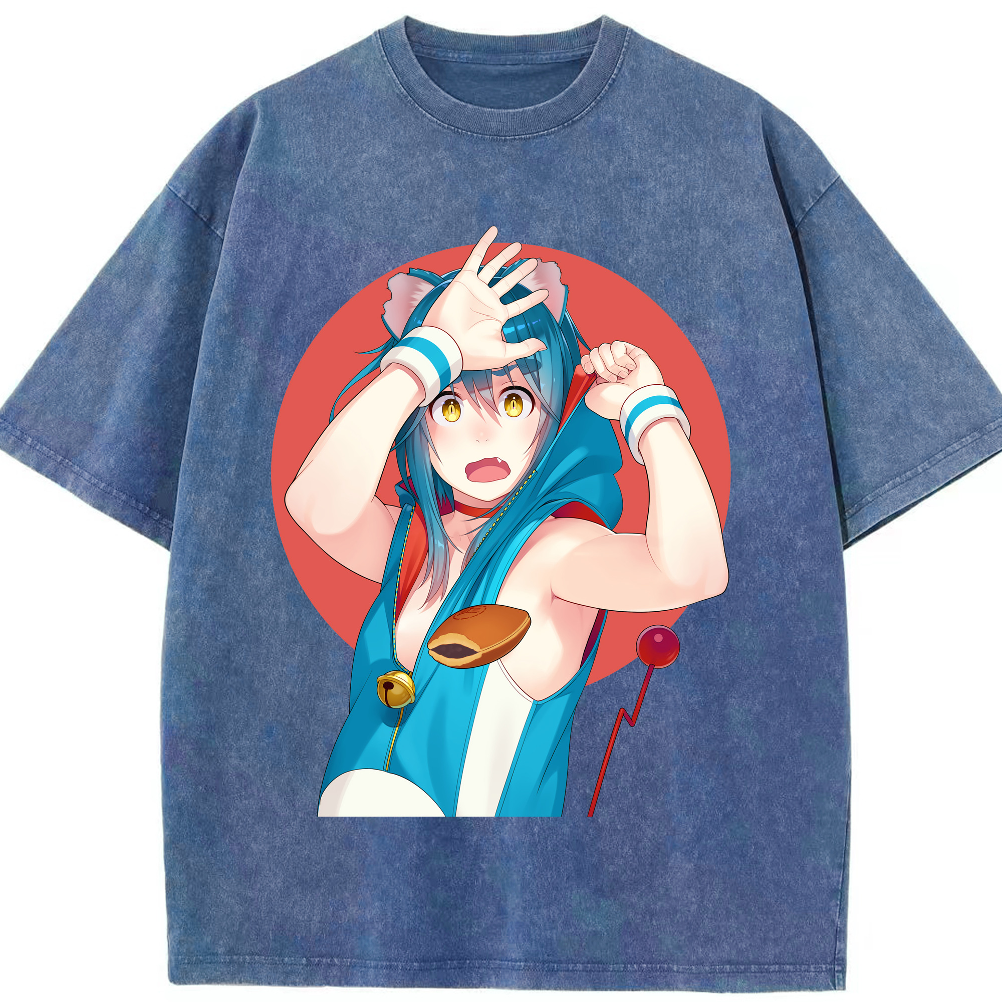 （画像用） ドラえもん Doraemon 綿100% ヴィンテージ風 半袖Tシャツ（フロントプリント）