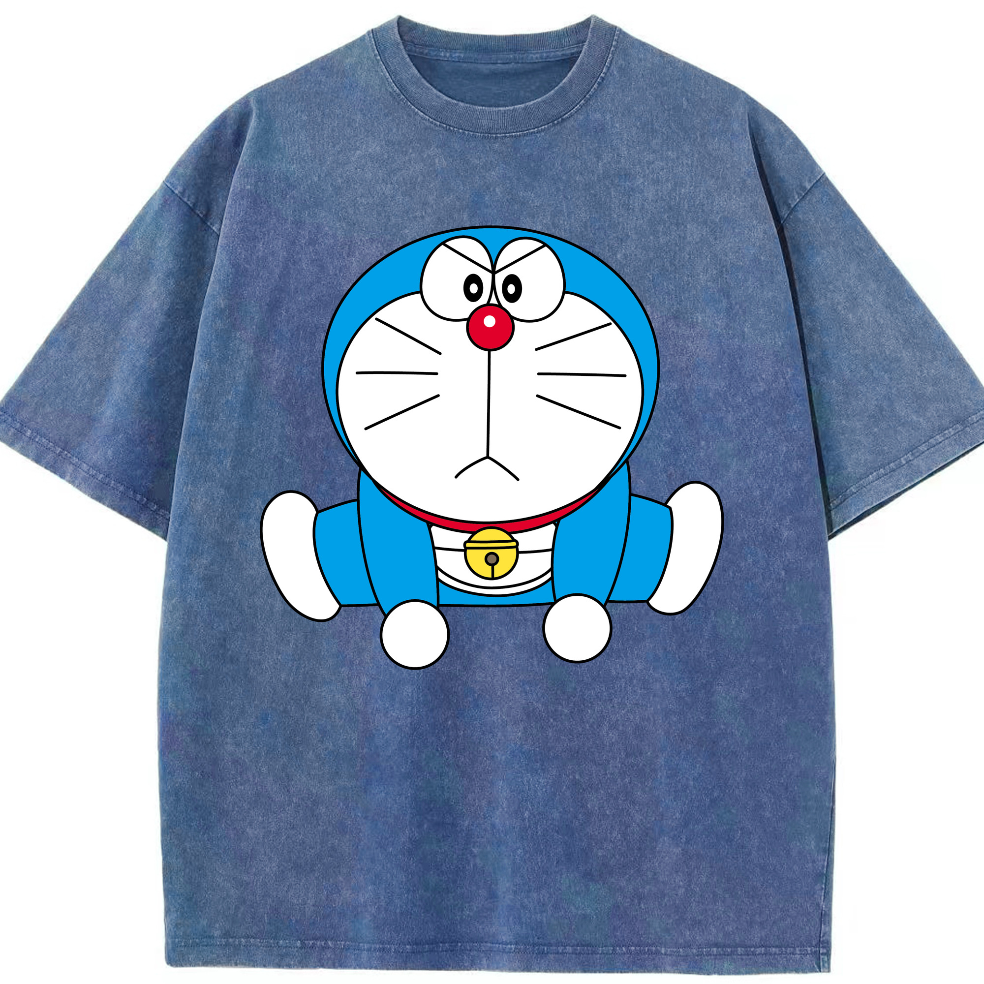 （画像用） ドラえもん Doraemon 綿100% ヴィンテージ風 半袖Tシャツ（フロントプリント）