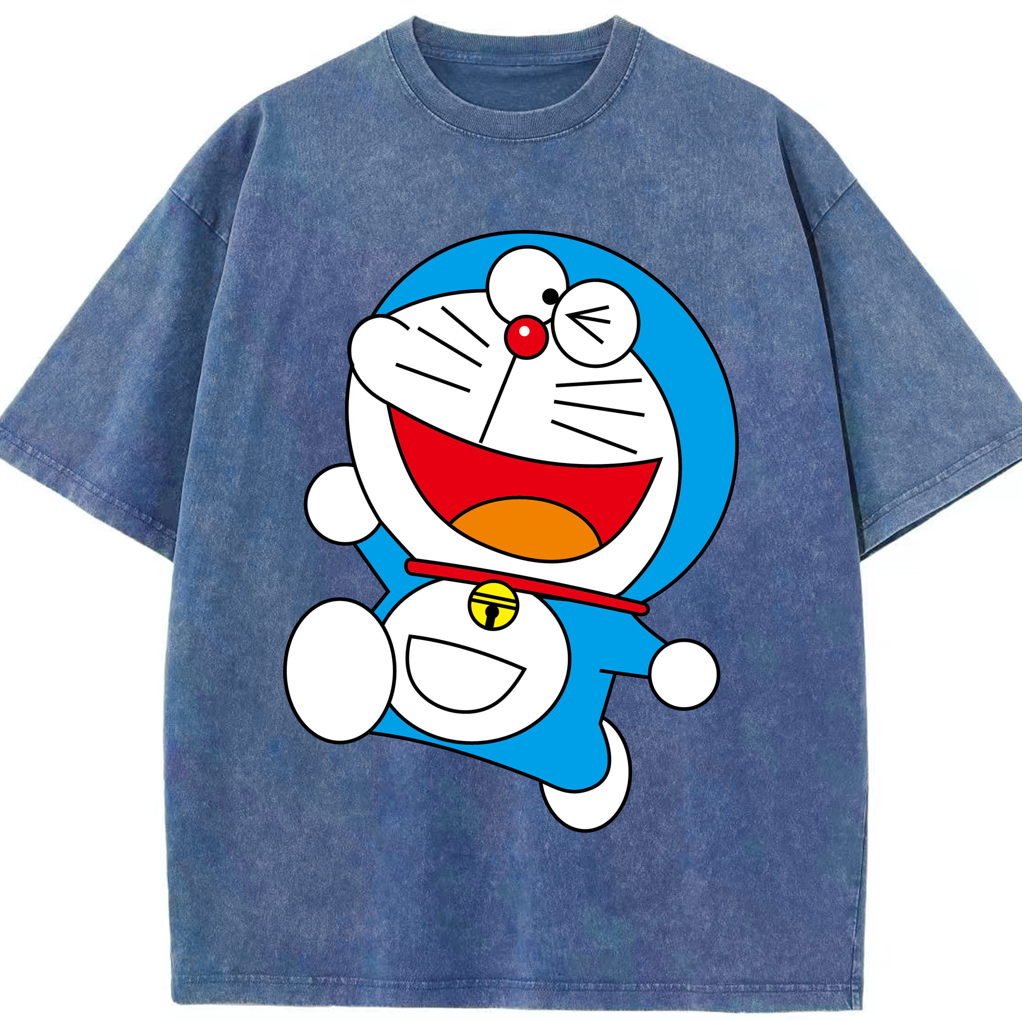 （画像用） ドラえもん Doraemon 綿100% ヴィンテージ風 半袖Tシャツ（フロントプリント）