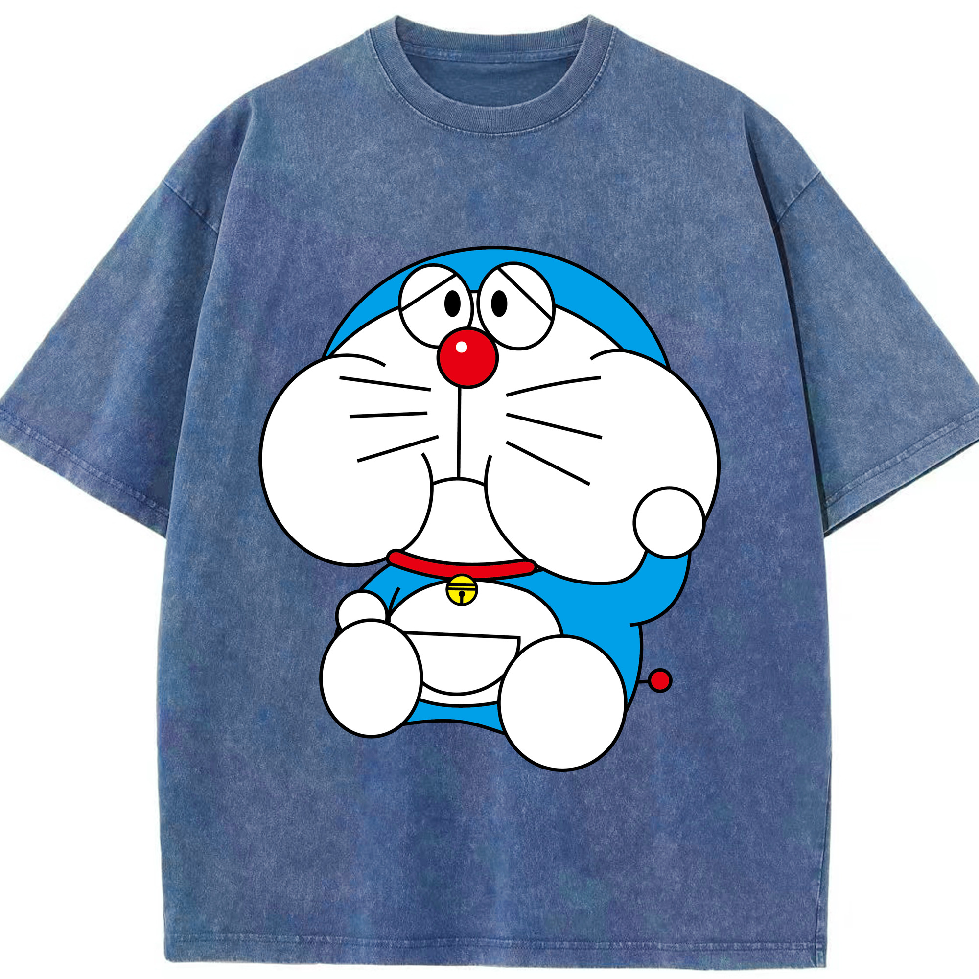 （画像用） ドラえもん Doraemon 綿100% ヴィンテージ風 半袖Tシャツ（フロントプリント）