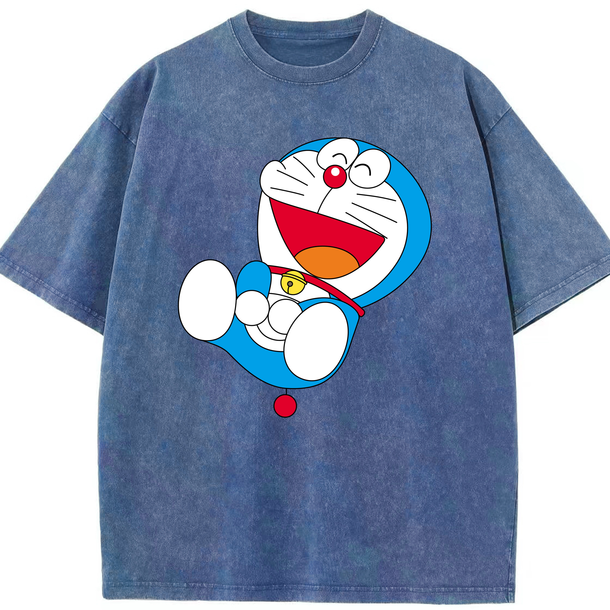 （画像用） ドラえもん Doraemon 綿100% ヴィンテージ風 半袖Tシャツ（フロントプリント）